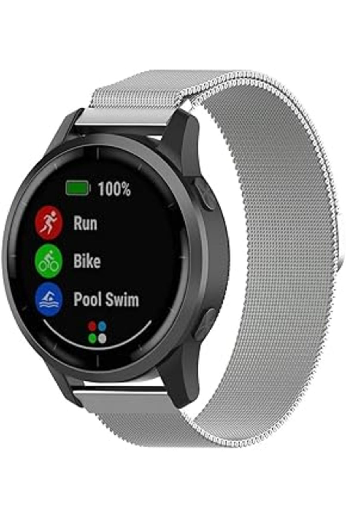 Pazarcan Kordon Çelik Kayış Milano Metal Hasır Örme Galaxy Watch 3 45Mm Galaxy Watch 46Mm Gear S3 Classic S3