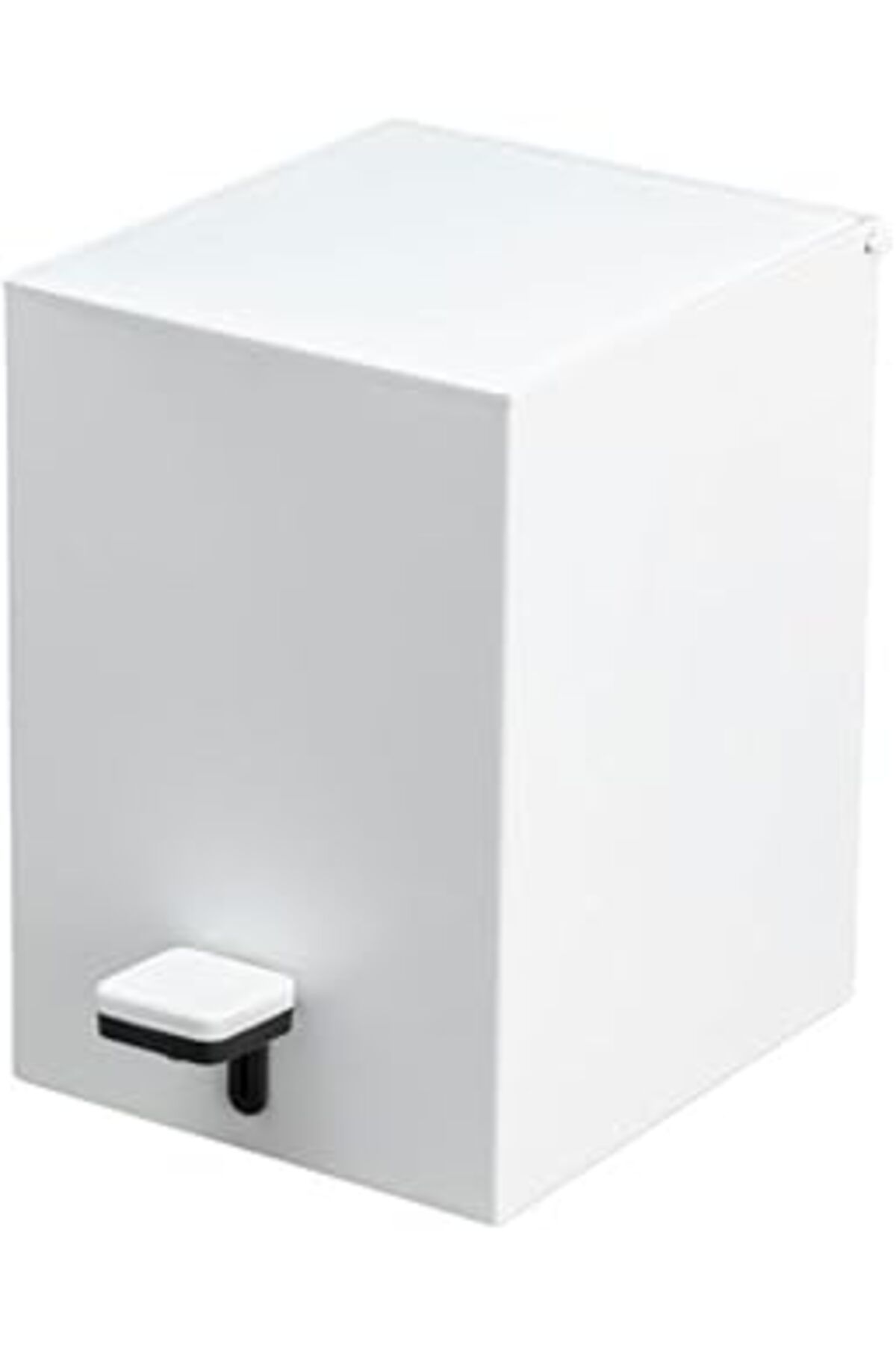 Pazarcan System Pedallı Kare Çöp Kovası 3 Lt Beyaz 262X245X180 Mm Beyaz Tek Ebat Ba4055 033 Al7-Al7
