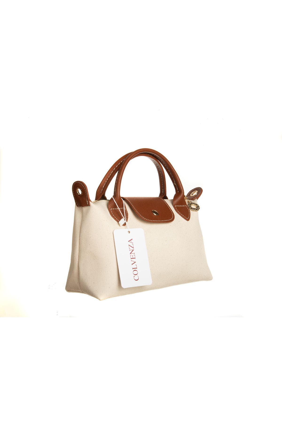 COLVENZA Natura Collection Bej Kadın Omuz Çantası - Doğal Dokulu Şıklık