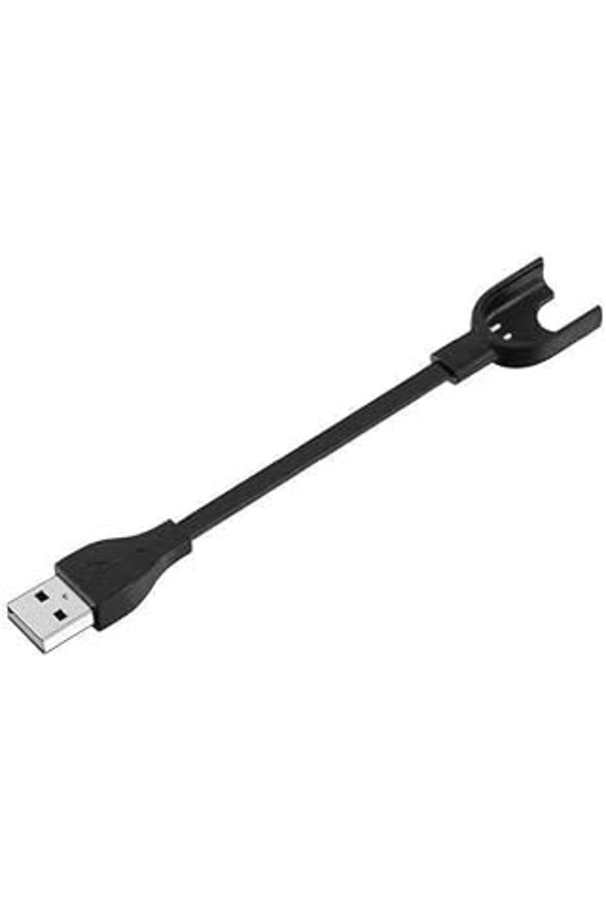 Mu Art Ahşap Xiaomi İle Uyumlu Mi Band 2 Usb Şarj Kablosu, Siyah