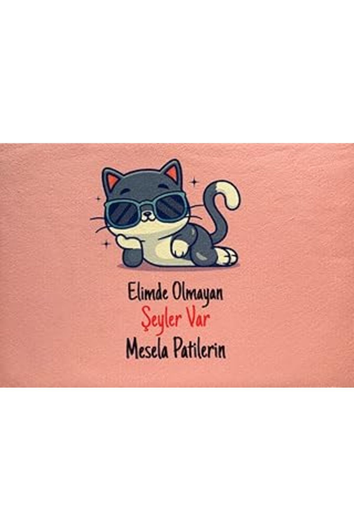 Mu Art Ahşap Hayvan Karikatürlü Yeni Nesil Paspas -Mesela Patilerin