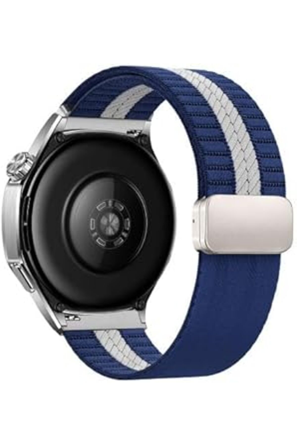 Pazarcan Rongep Huawei Ile Uyumlu Metal Bağlantılı Weaved Loop 22Mm Kordon Gt5/Gt5 Pro/Gt4/Gt3/Gt3 Pro/Gt2/G