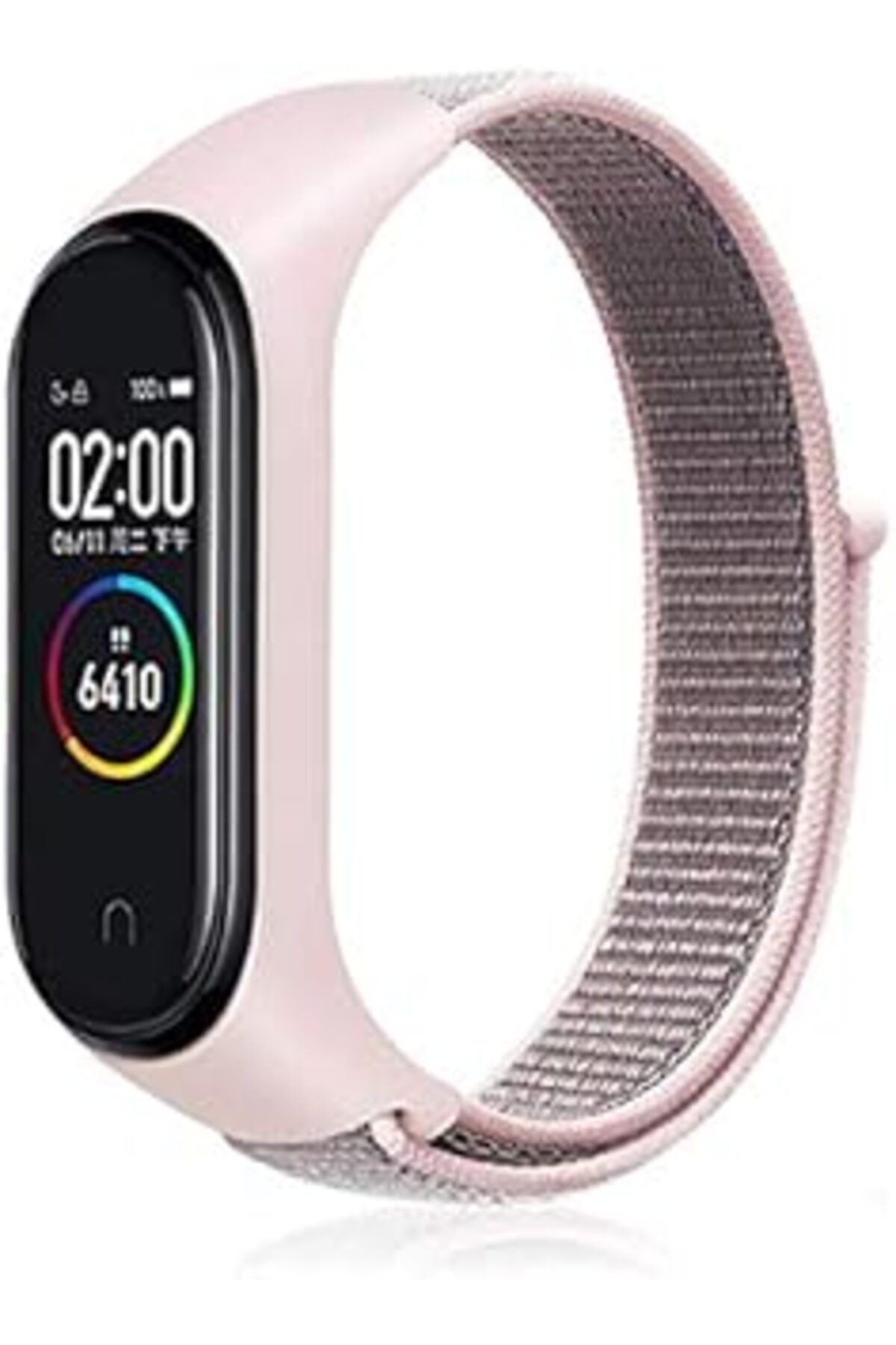 Pazarcan Mi Band 6 İle Uyumlu Saat Kayışı Hasır Örme Kordon Kayış No-4