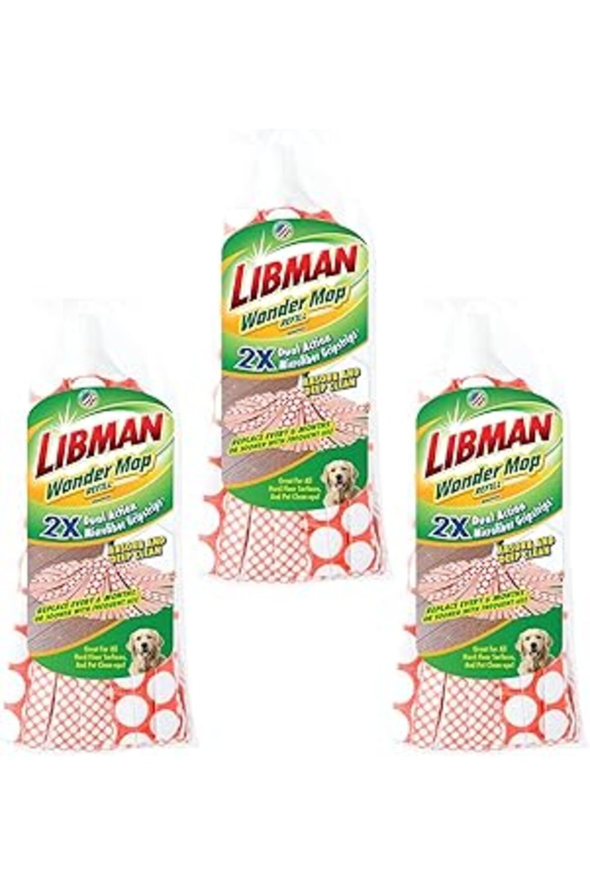 Mu Art Ahşap Libman Wonder Mop Head Değiştirme | Emici Mikrofiber | Kendinden Sıkma Paspas | En İyi Paspas Dolum