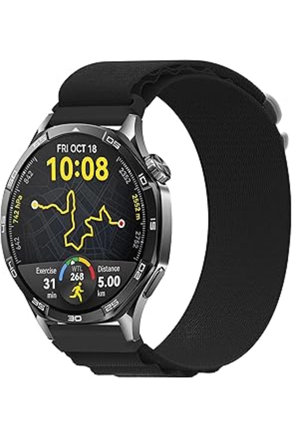 Qedii Teknoft 22Mm Ile Uyumlu Saatler Için Alpine Loop 46Mm Yumuşak Kumaş Kordon Huawei Watch (Gt5 Pro/Gt