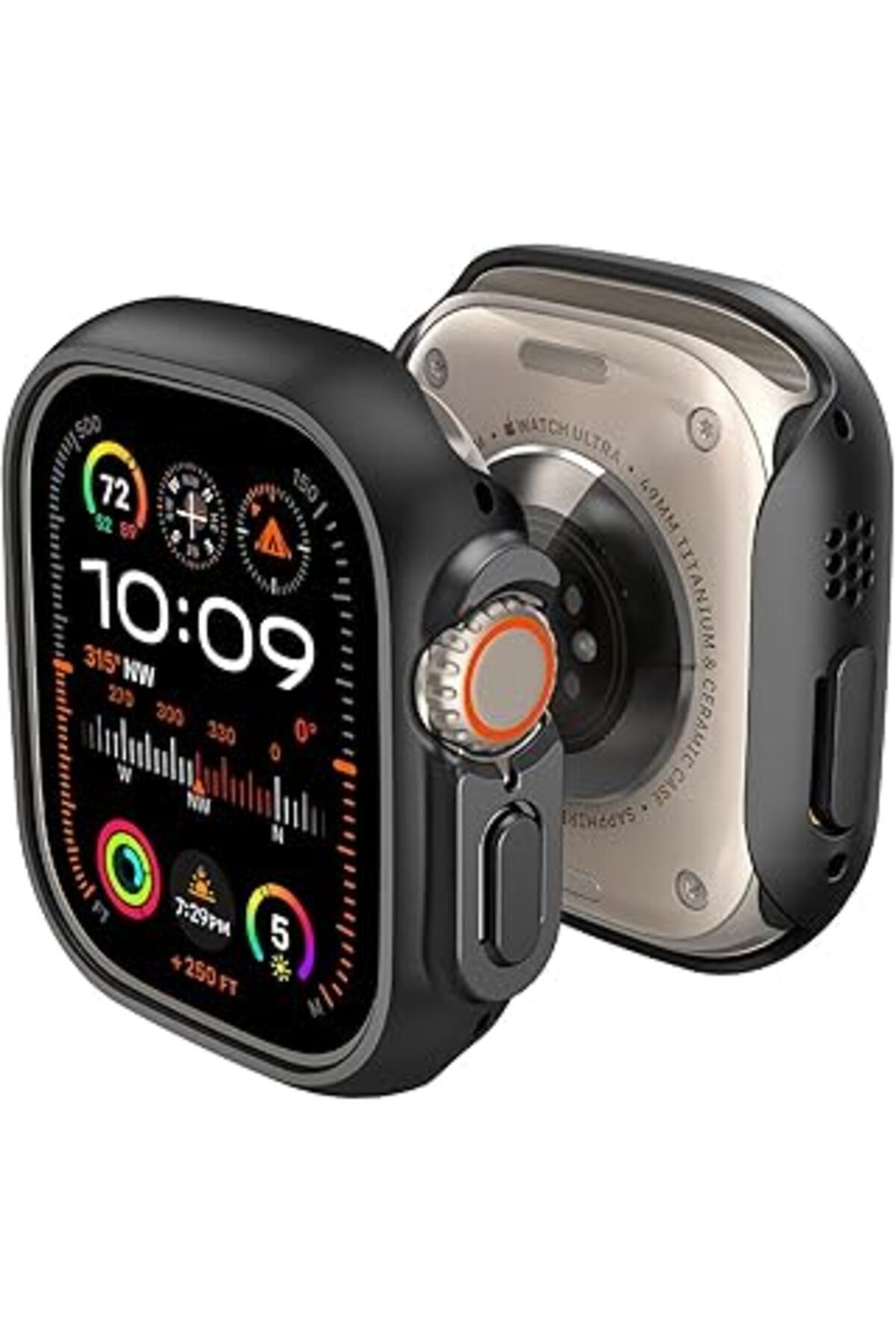 Pazarcan Watch 49Mm (Ultra 2/1) Kılıf Thin Fit Black - Acs05458