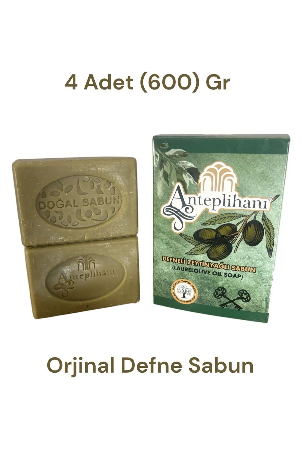 Home %100 Doğal El Yapım Orijinal Defne Sabun 4 Adet ( 600 )