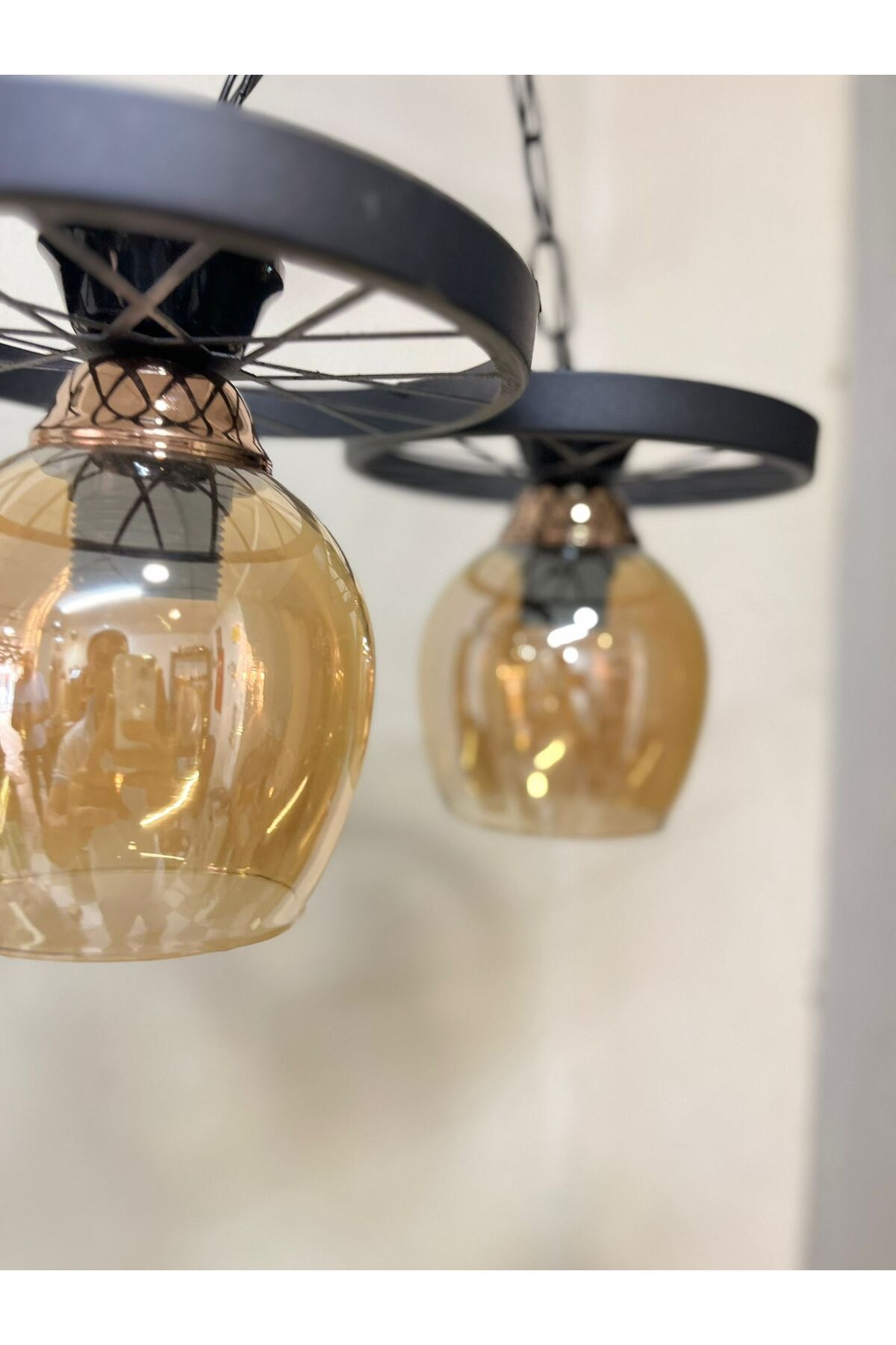 TIGEA Accessories TEL TEKERLEK MODEL MODERN ŞIK TASARIM SARKIT AVİZE