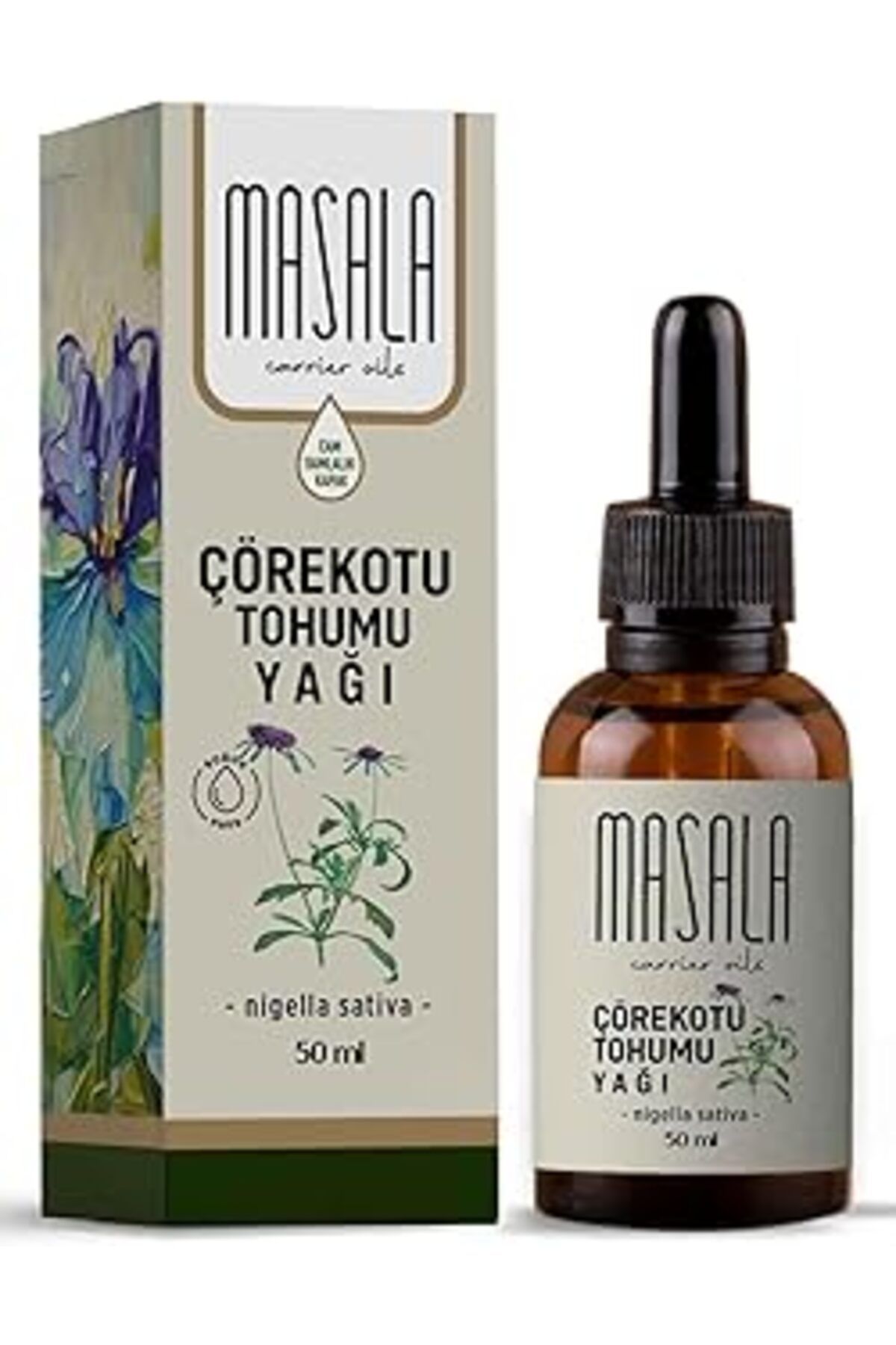 ASİTAN Masala Çörekotu Yağı 50 Ml. Soğuk Pres (Black Cumin Seed Carrier Oil)