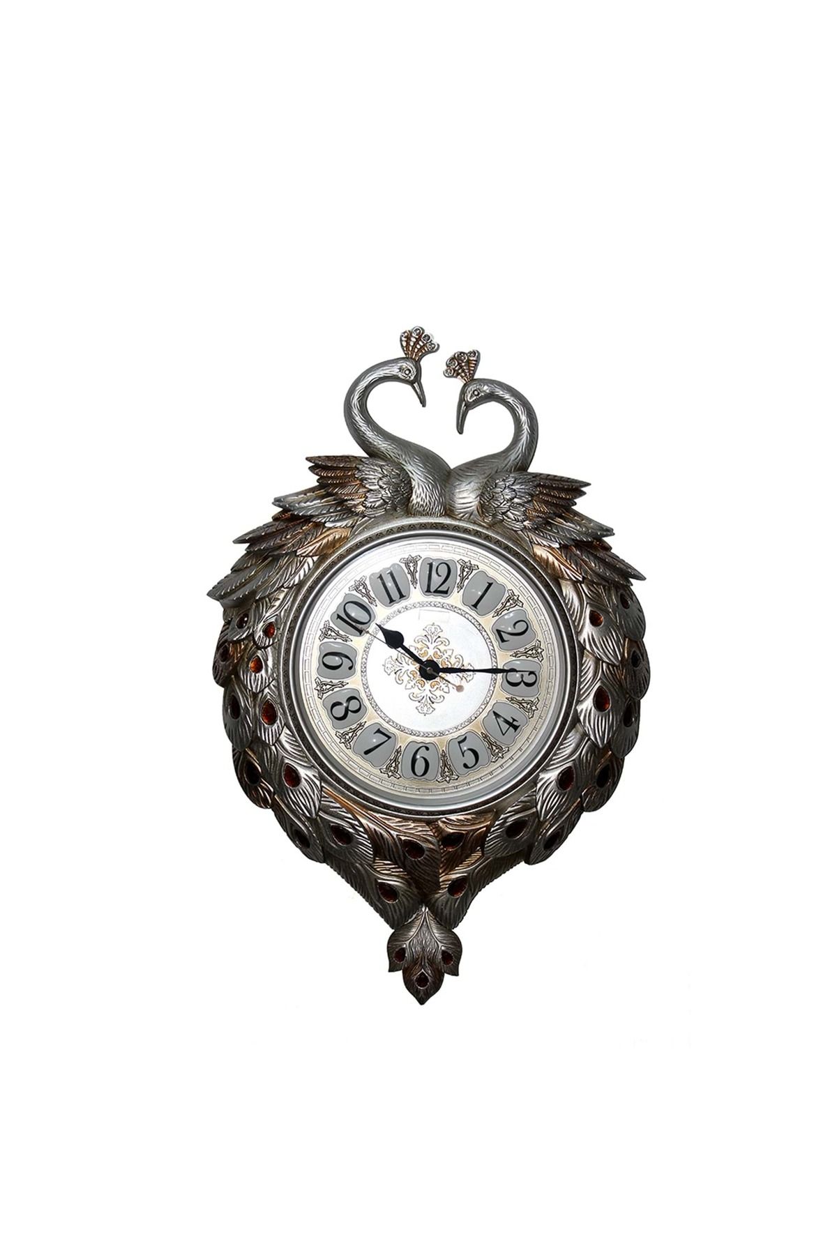 Store Duvara Asmalı Tavuskuşu Saat 70*50 Cm Model 1
