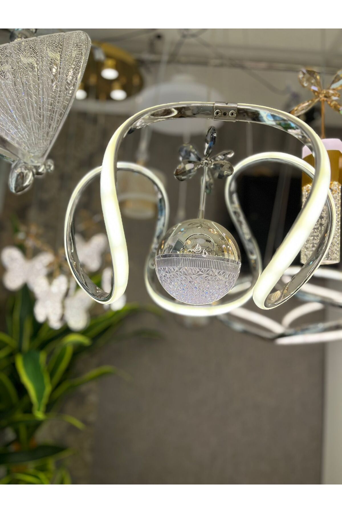 TIGEA Accessories TEK TOPLU TAÇLI LED AVİZE