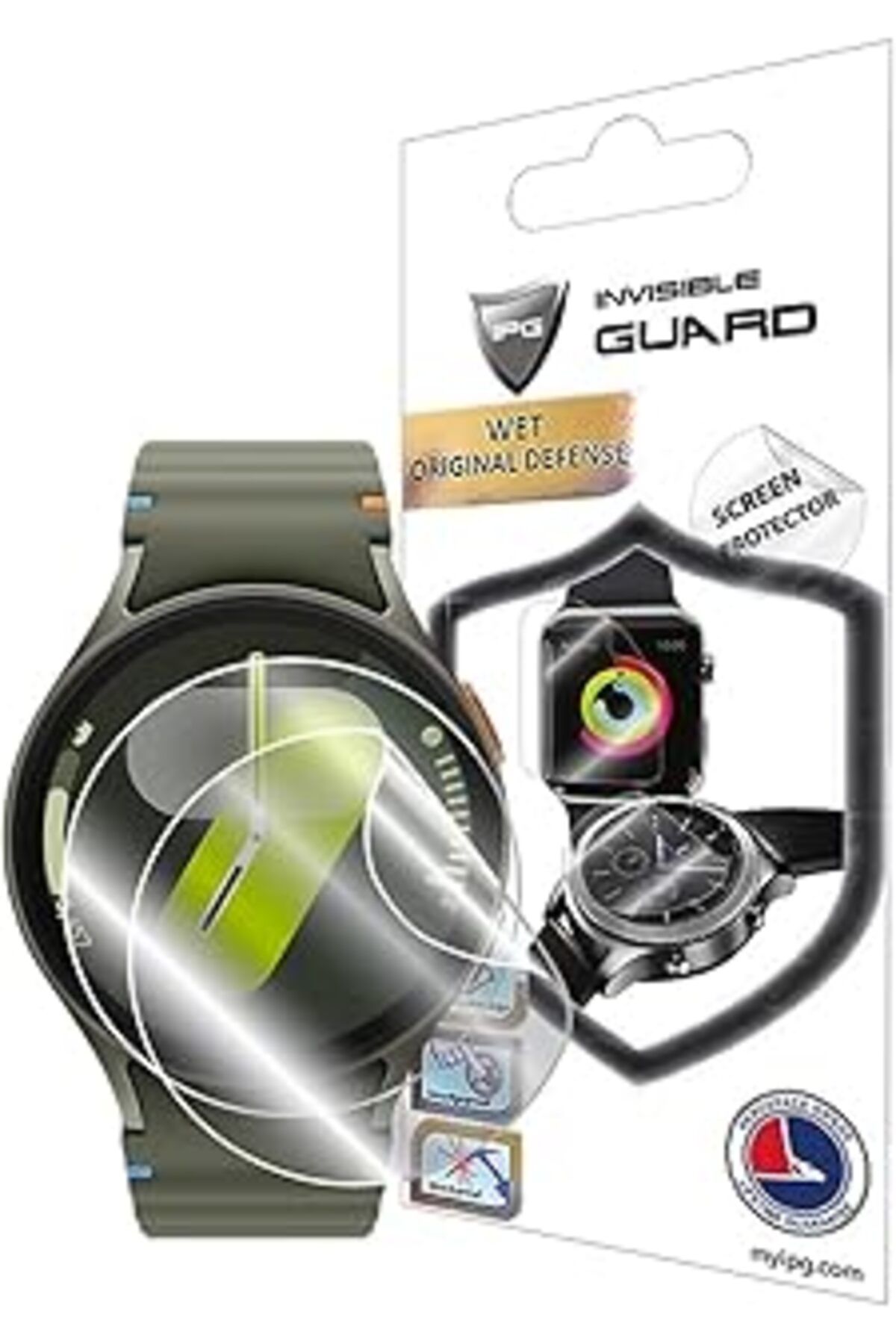 Mu Art Ahşap Ipg Samsung Galaxy Watch 7 Hydrogel (İNCE TPU) Ile Uyumlu Ekran Koruyucu (2 ADET) (WATCH 7 (44MM))