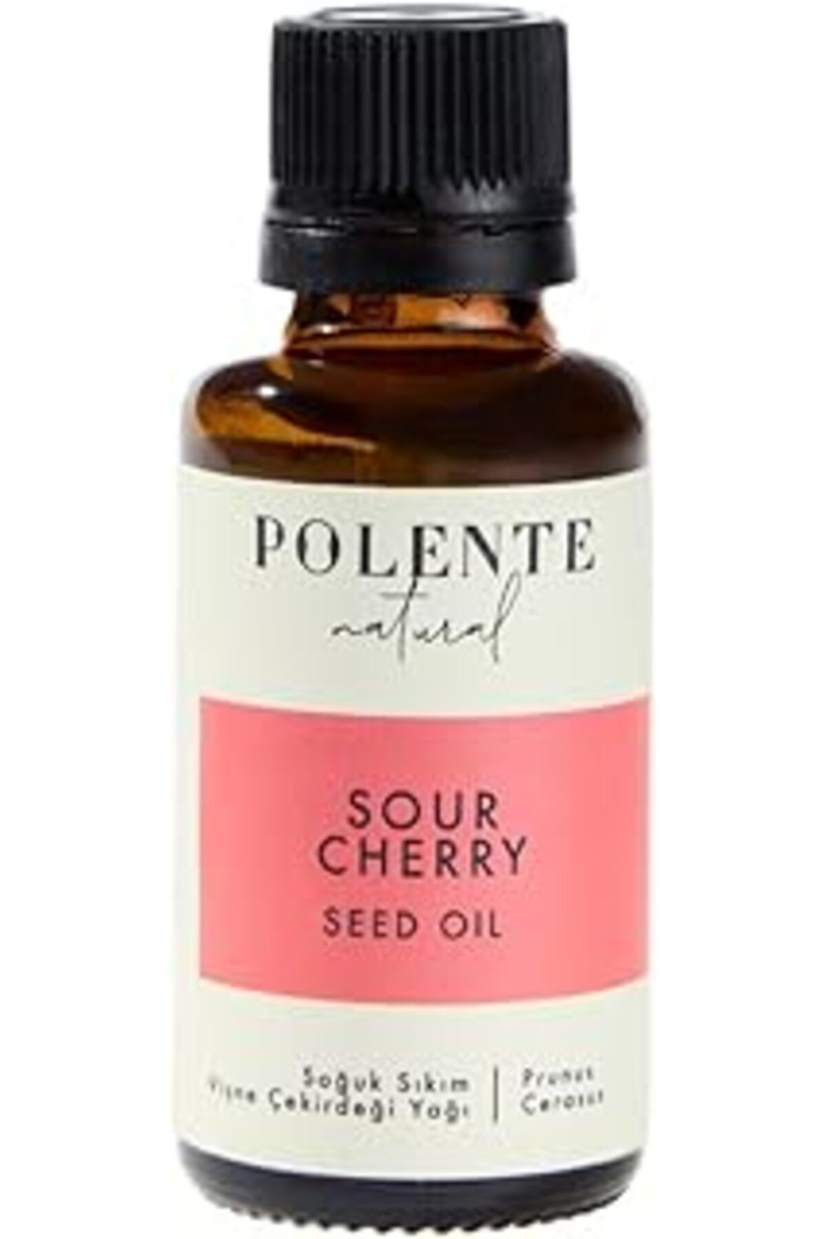 Pazarcan Polente Natural - Vişne Çekirdeği Yağı - Soğuk Sıkım (30 Ml)