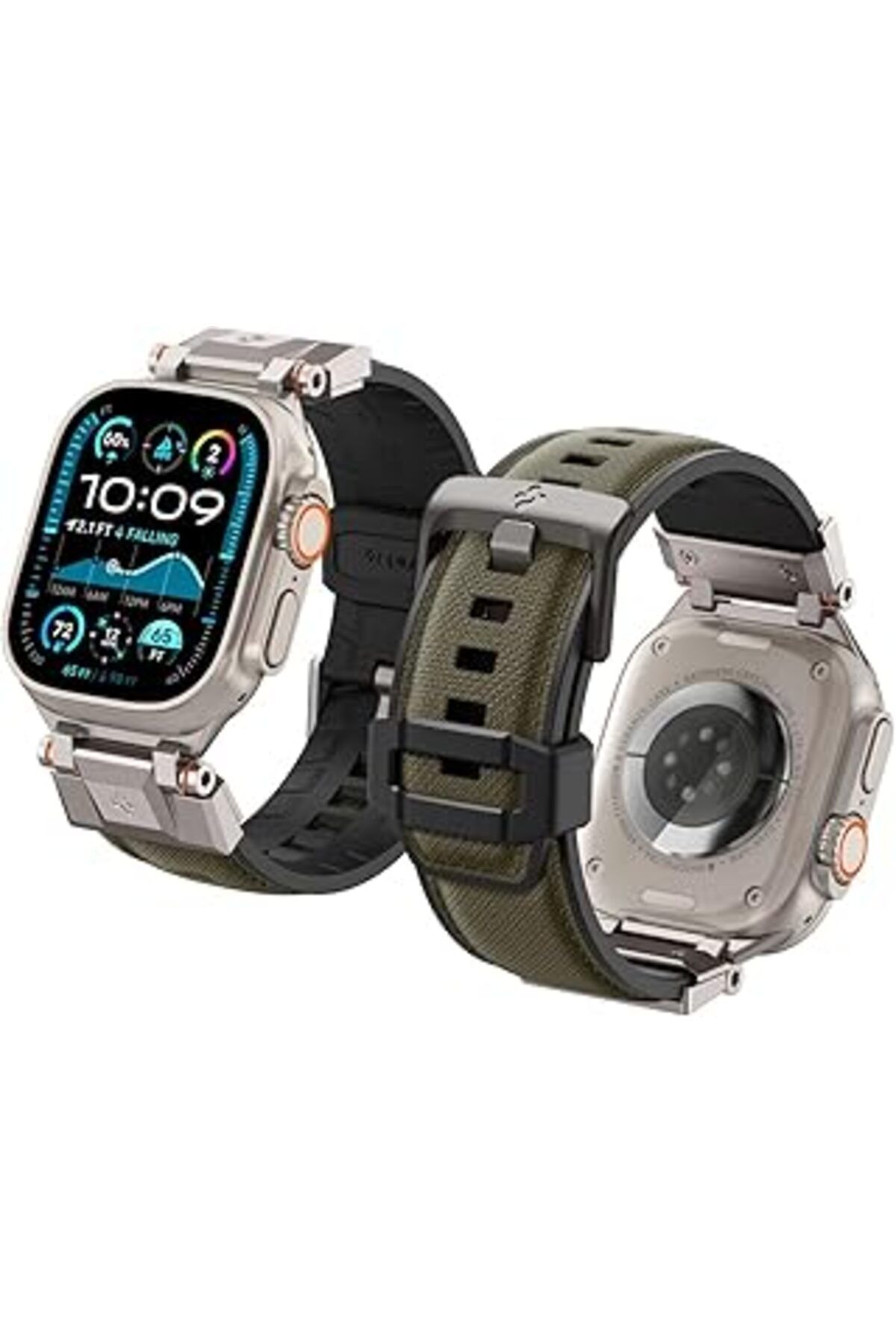 Pazarcan Watch 49Mm Ultra 2/1-46Mm Seri 10-45Mm Seri 9/8/7-44Mm Seri Se/6/5/4 Kordon Kayış Band Durapro Armo