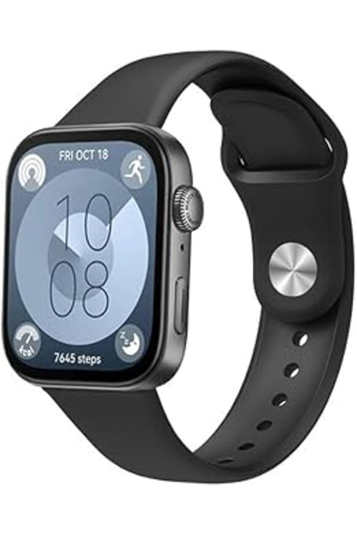 Pazarcan Huawei Watch Fit 3 / Fit 4 / Fit 4 Pro Ile Uyumlu Silikon Kordon Kayış Esnek Yumuşak Ayarlanabilir