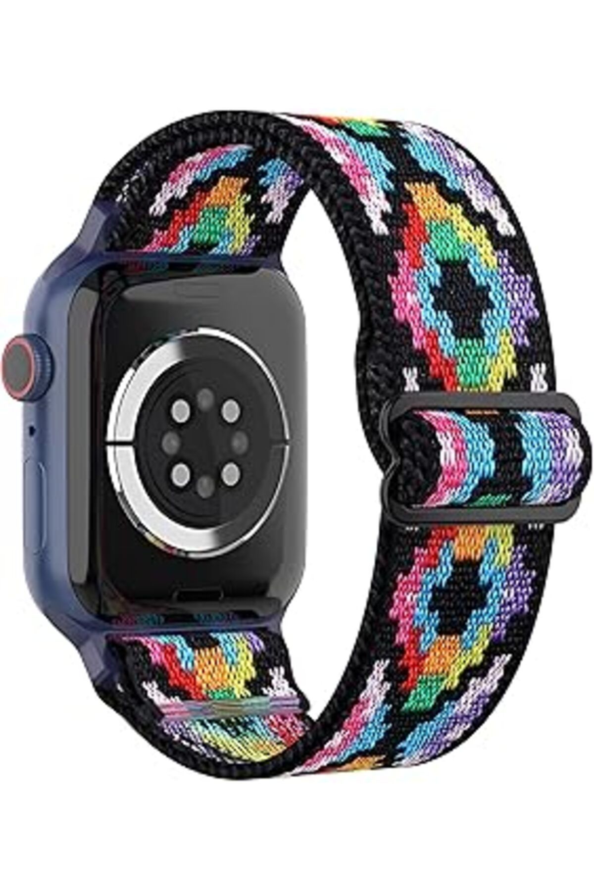 Qedii Minesk Apple Watch Için Uyumlu Bilek Kalınlığına Göre Ayarlanabilir Yumuşak Kumaşlı Ve İnce Görünüm