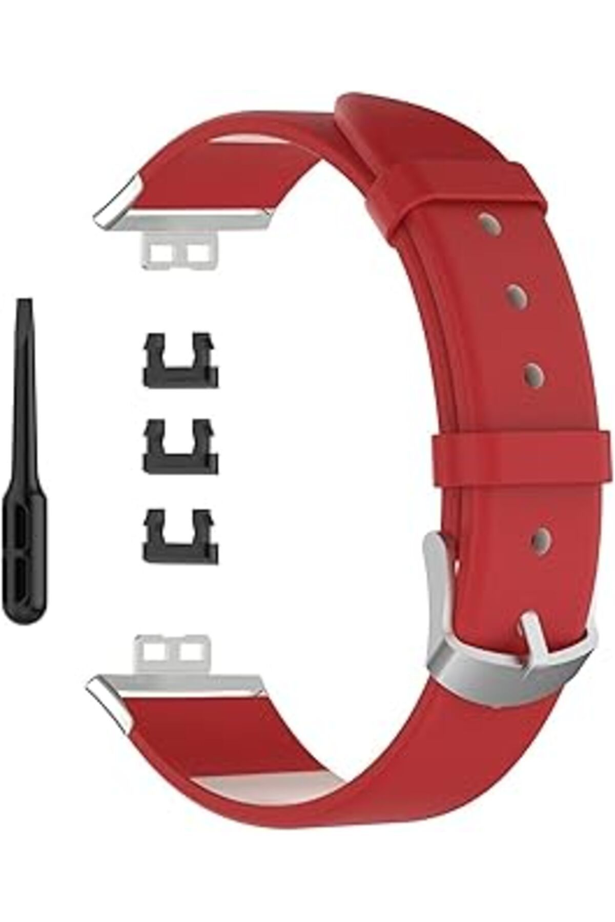 Qedii Hushui Akıllı Saat Yedek Kayışı, Deri Yedek Kayış, Spor Saat Kayışı Bileklik Huawei Watch Fit Akıll