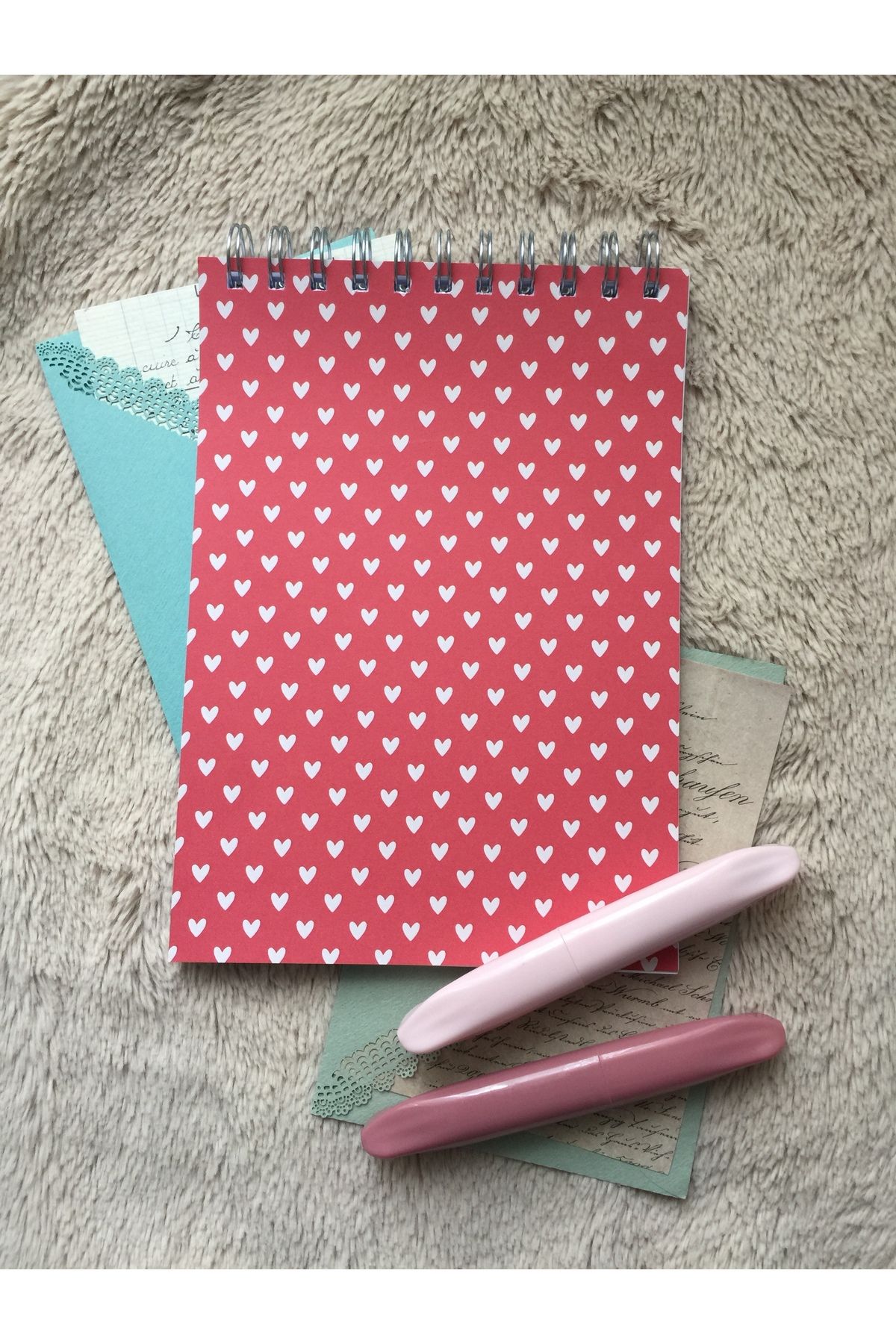 LaCerdaDesign A5 Spiralli Defter, Notepad, Memopad, Not Defteri