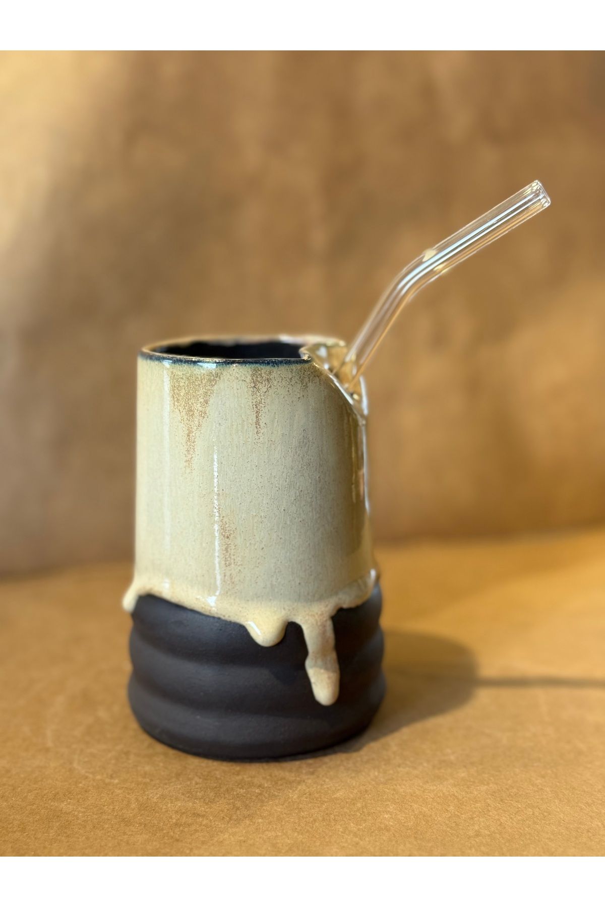 Kos art Studio Stoneware Pipetli Bardak