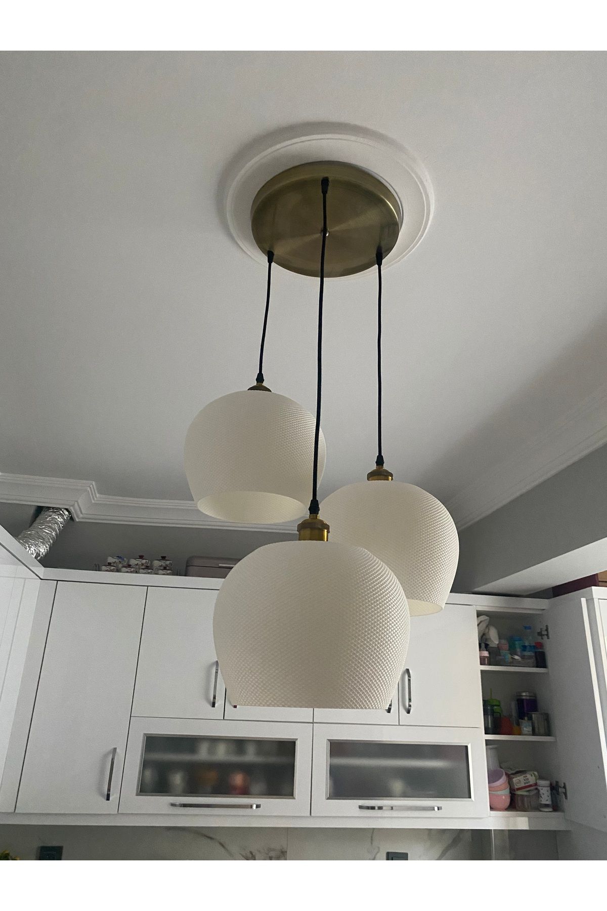 DREAM MODE Modern Tarzda Sarkıt Salon Mutfak Yatak Odası Için 3'lü Bohem Avize (RUSTİK AMPUL HEDİYELİ) Nestvibe