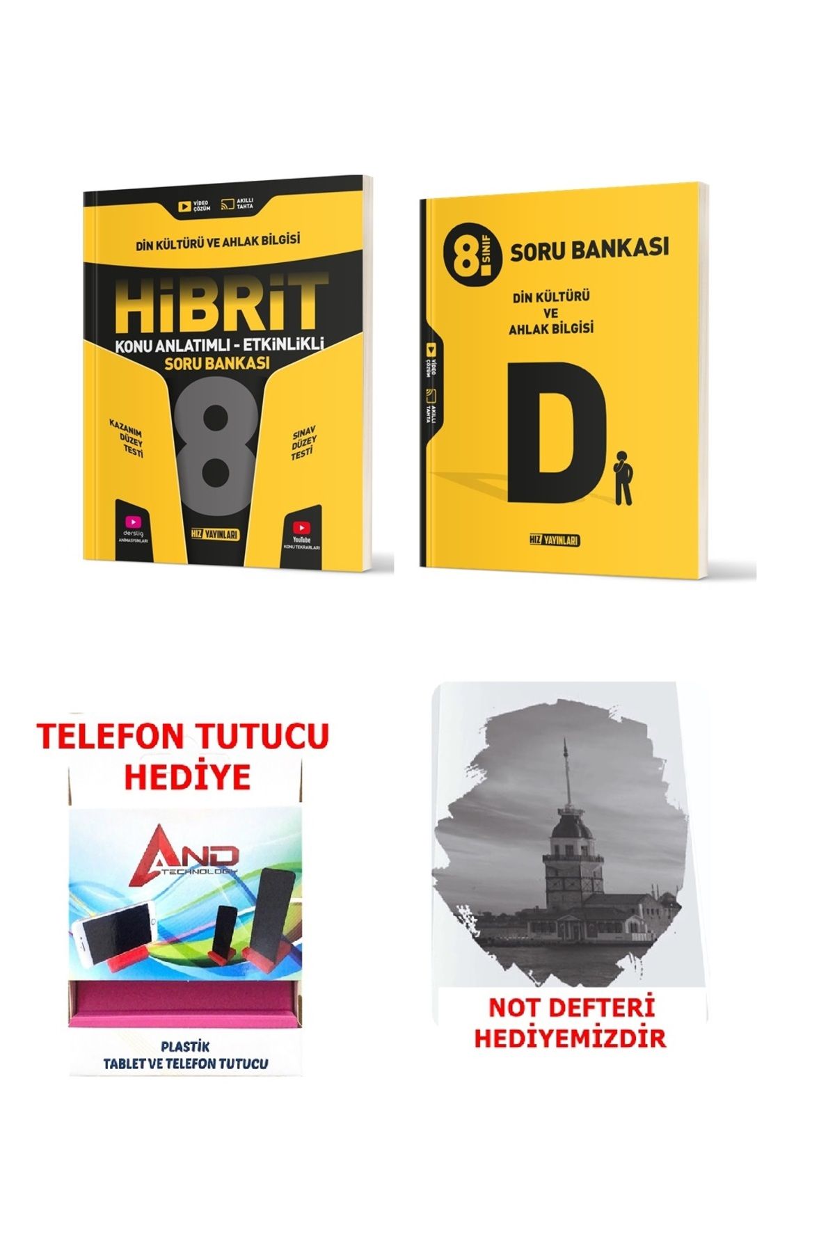 Hız Yayınları 2025-2026 8.Sınıf LGS Din Kültürü (Başlangıç-Orta Düzey) Hibrit Konu Ve Soru Set