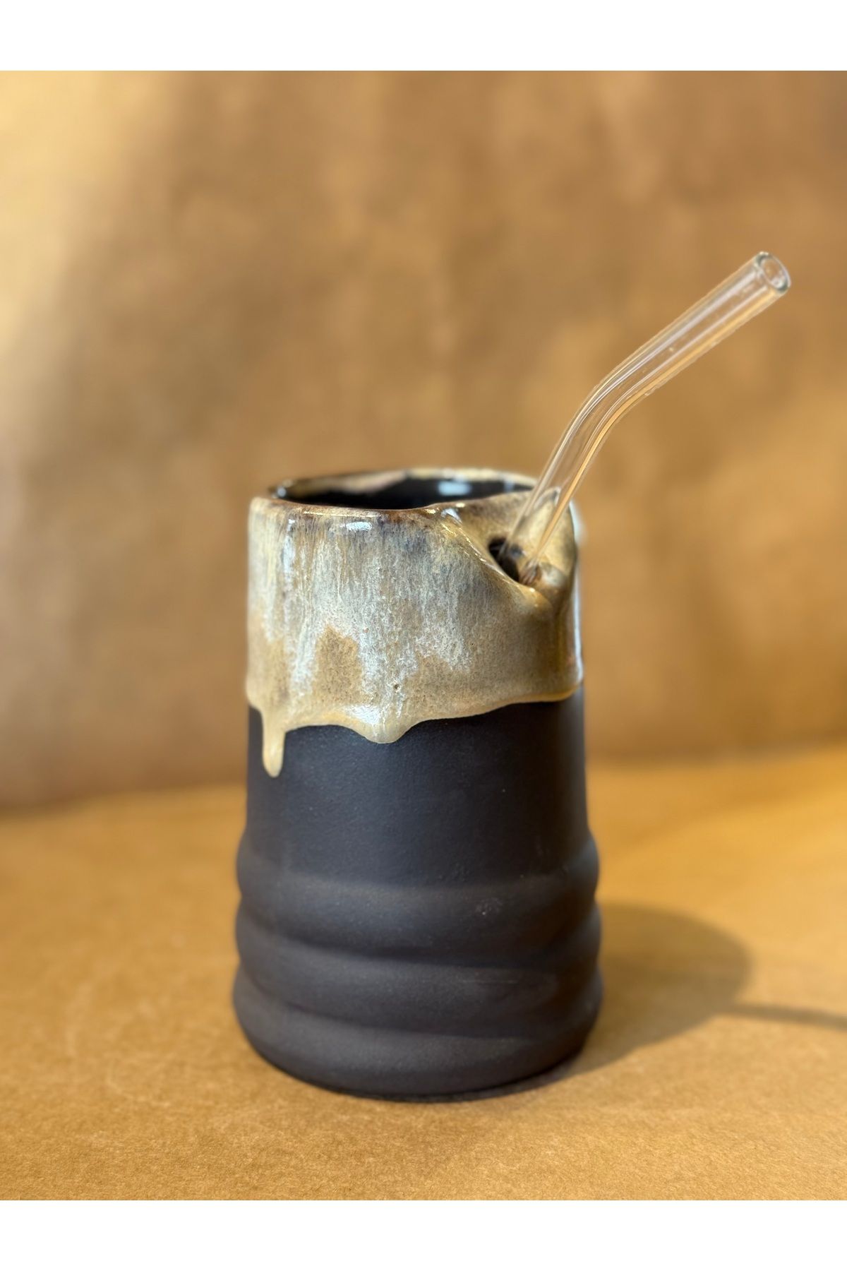 Kos art Studio Stoneware Pipetli Bardak