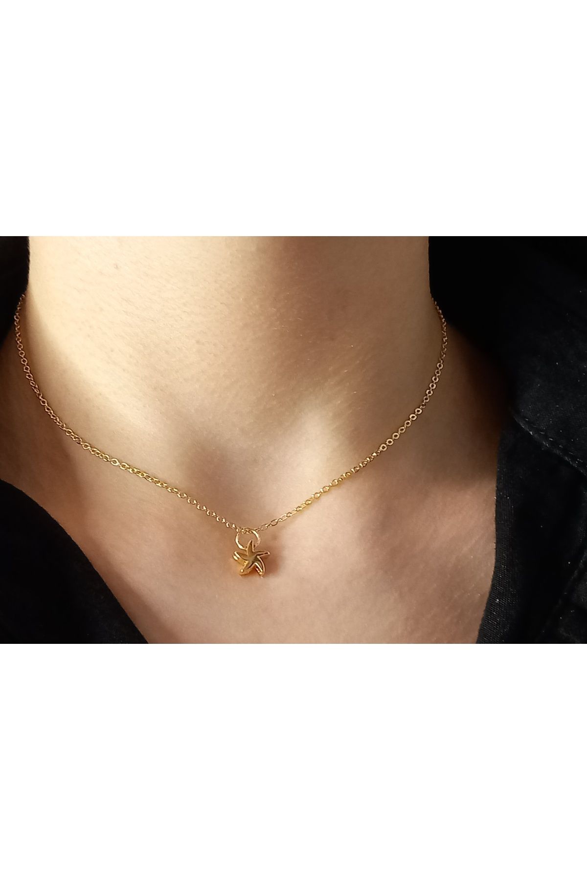 Crystal Atelier Minimal Yıldız Kolye-Minimal Yıldızlı Y2k Altın Kaplama Kolye-Yıldız Kolye-Yıldızlı Kadın Kolye