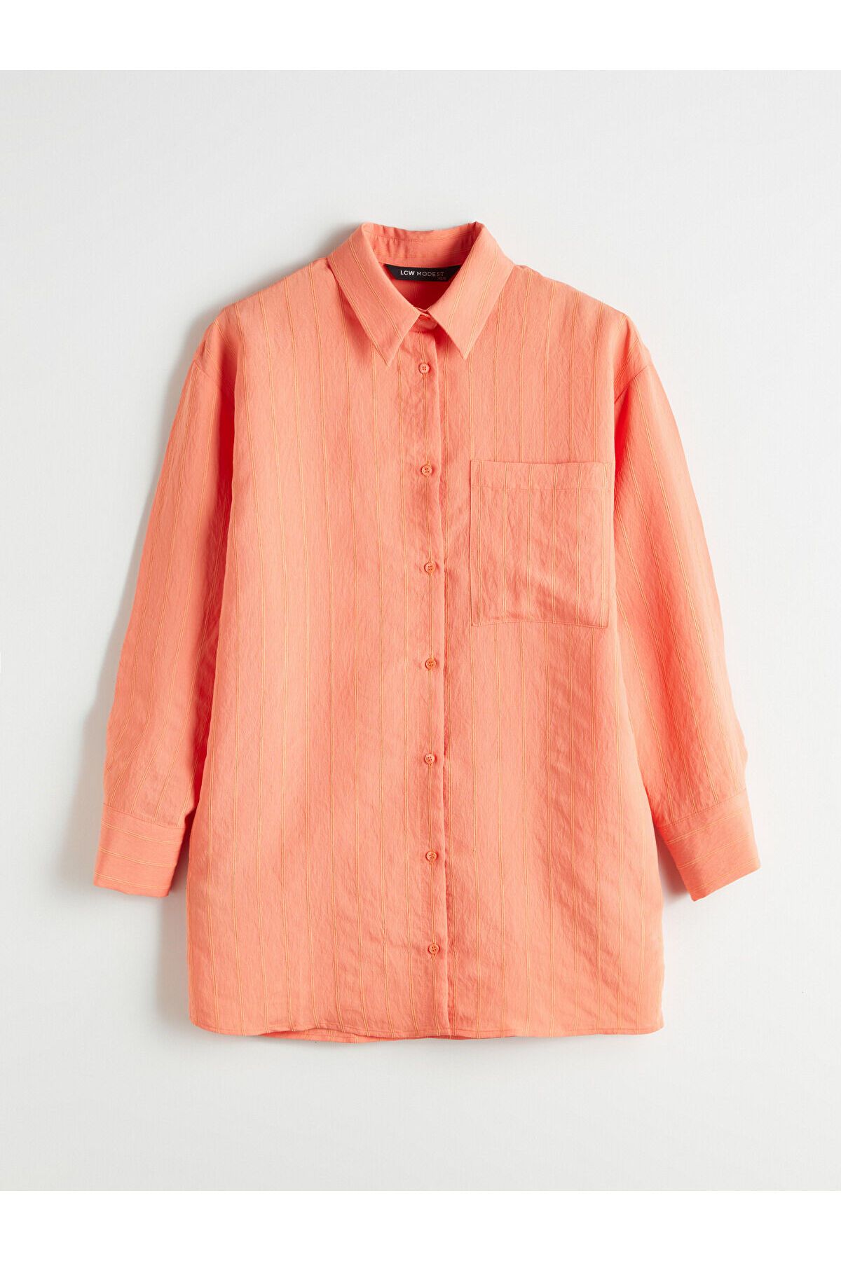 LC Waikiki Dokulu Oversize Kadın Gömlek Tunik