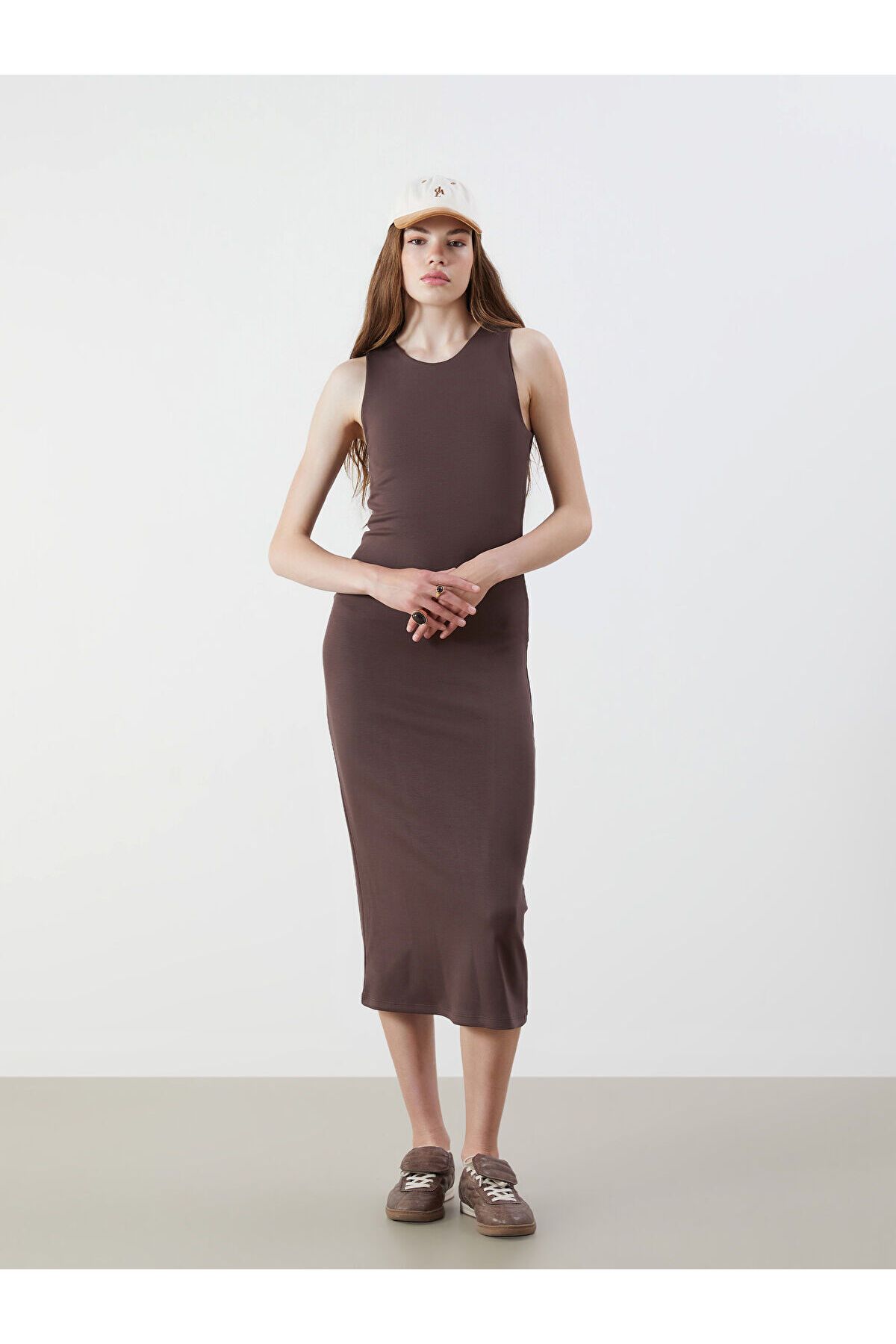 LC Waikiki Bisiklet Yaka Bodycon Elbise