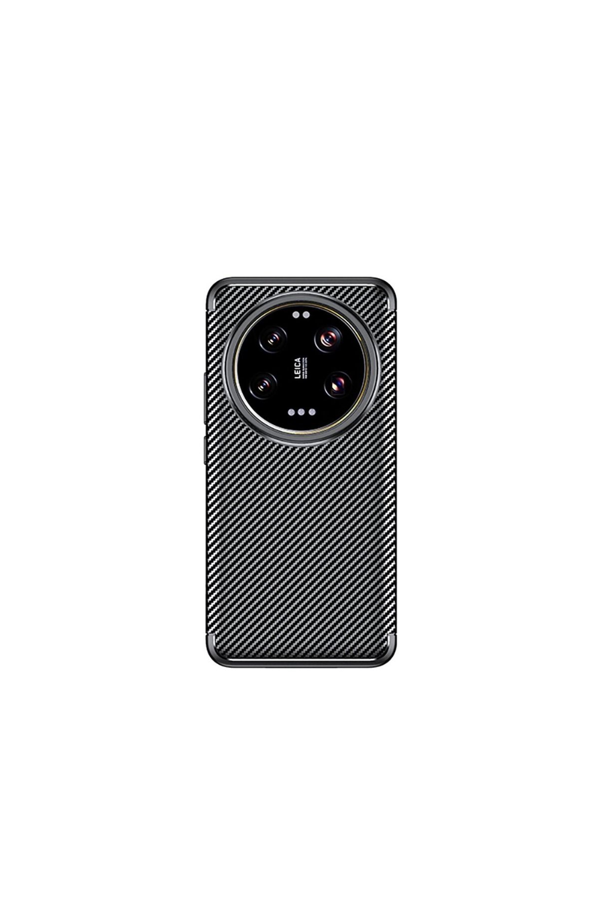 NANOSPACE Xiaomi 15 Ultra İle Uyumlu Kılıf Karbonn Görünümlü Silikon Kapak