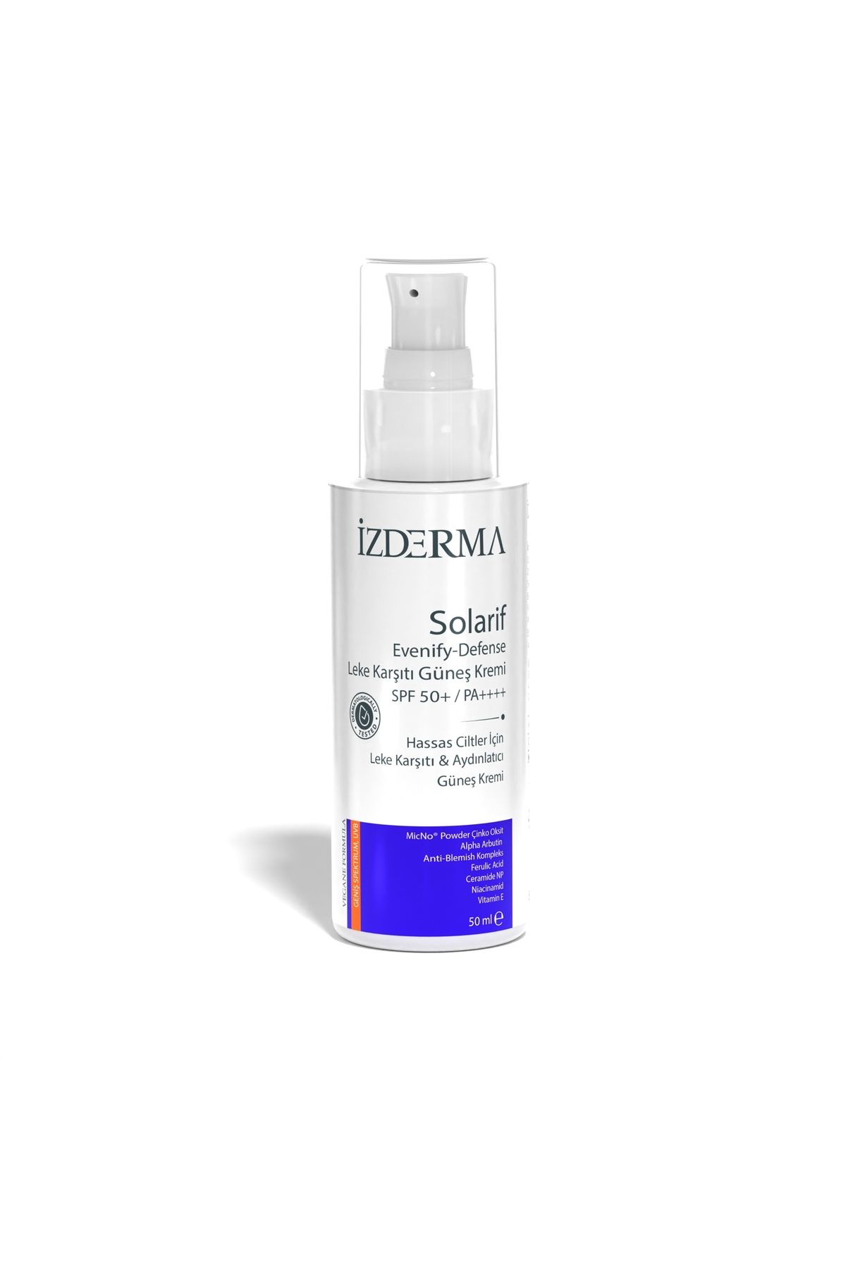 izderma Solarif Evenify-Defense Leke karşıtı Güneş Kremi 50 ML 50 SPF