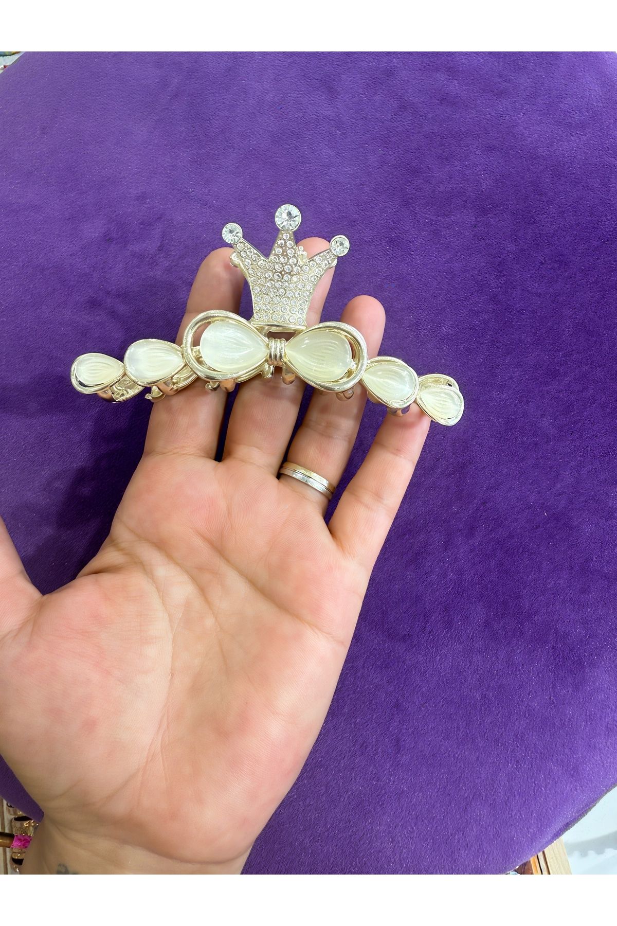 My Violet Accesssories VİP ZİRKON TAŞLI PRENSES TACI TOKA