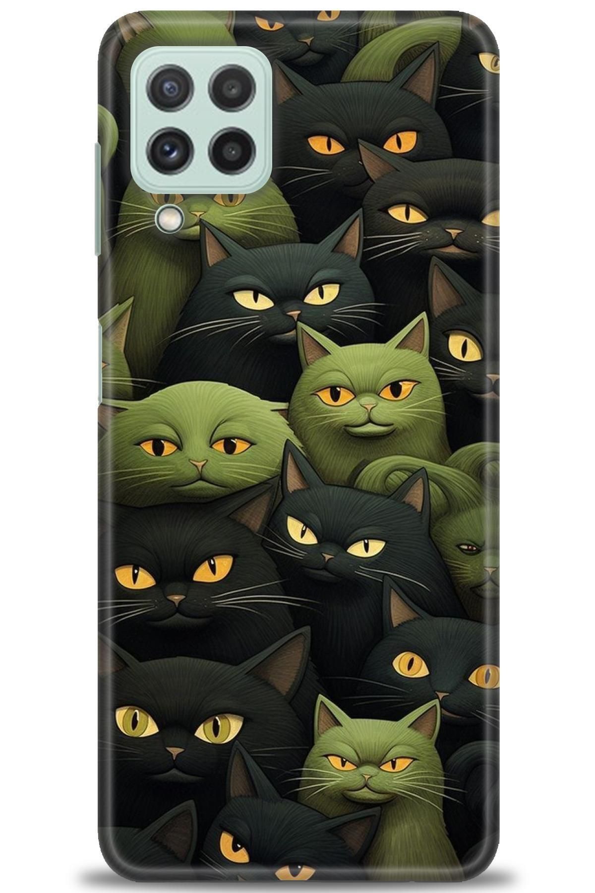 CooperTech Samsung Galaxy A22 İle Uyumlu HD Baskılı Desenli Silikon Kılıf - 704