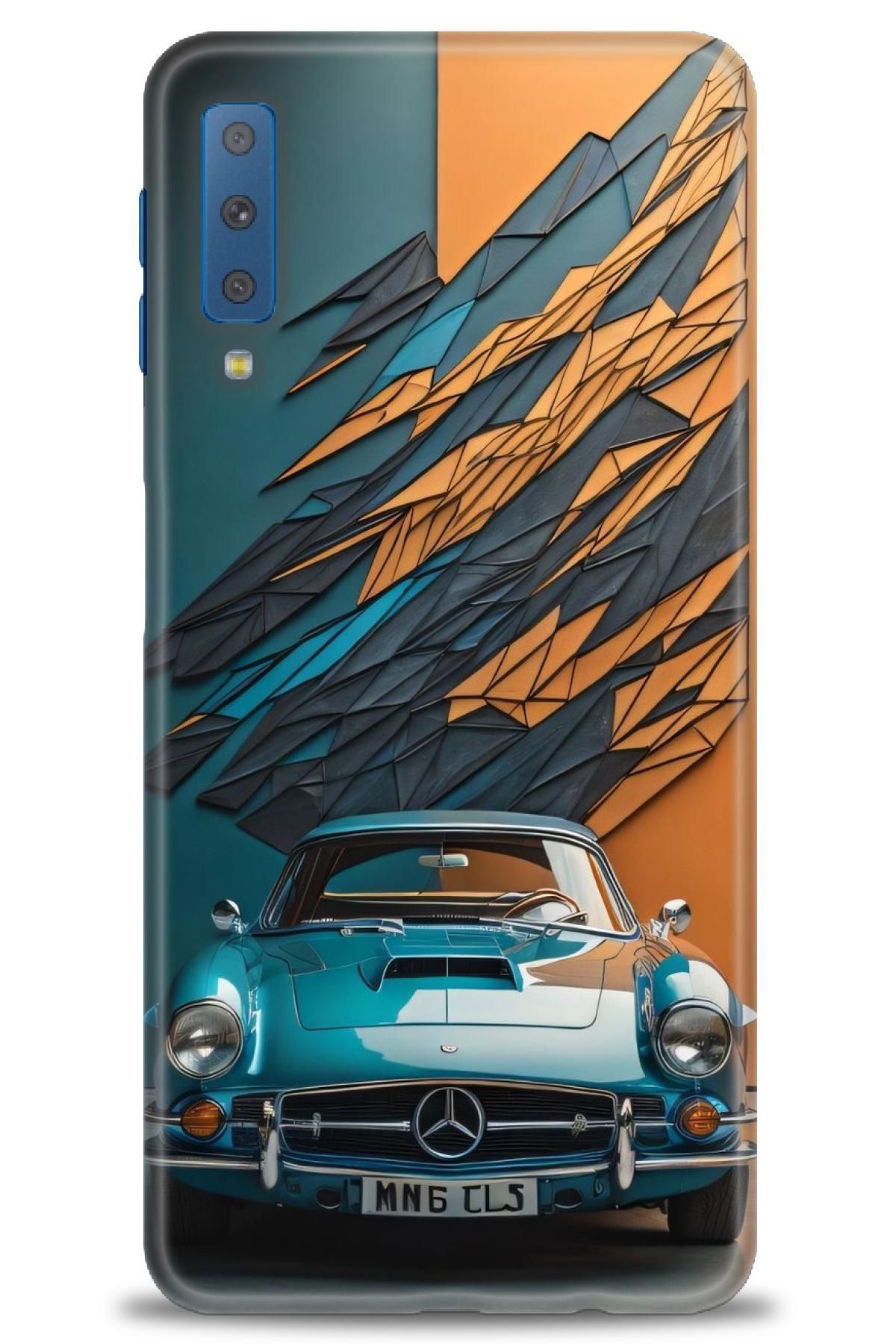 CooperTech Samsung Galaxy A7 2018 İle Uyumlu HD Baskılı Desenli Silikon Kılıf - 579