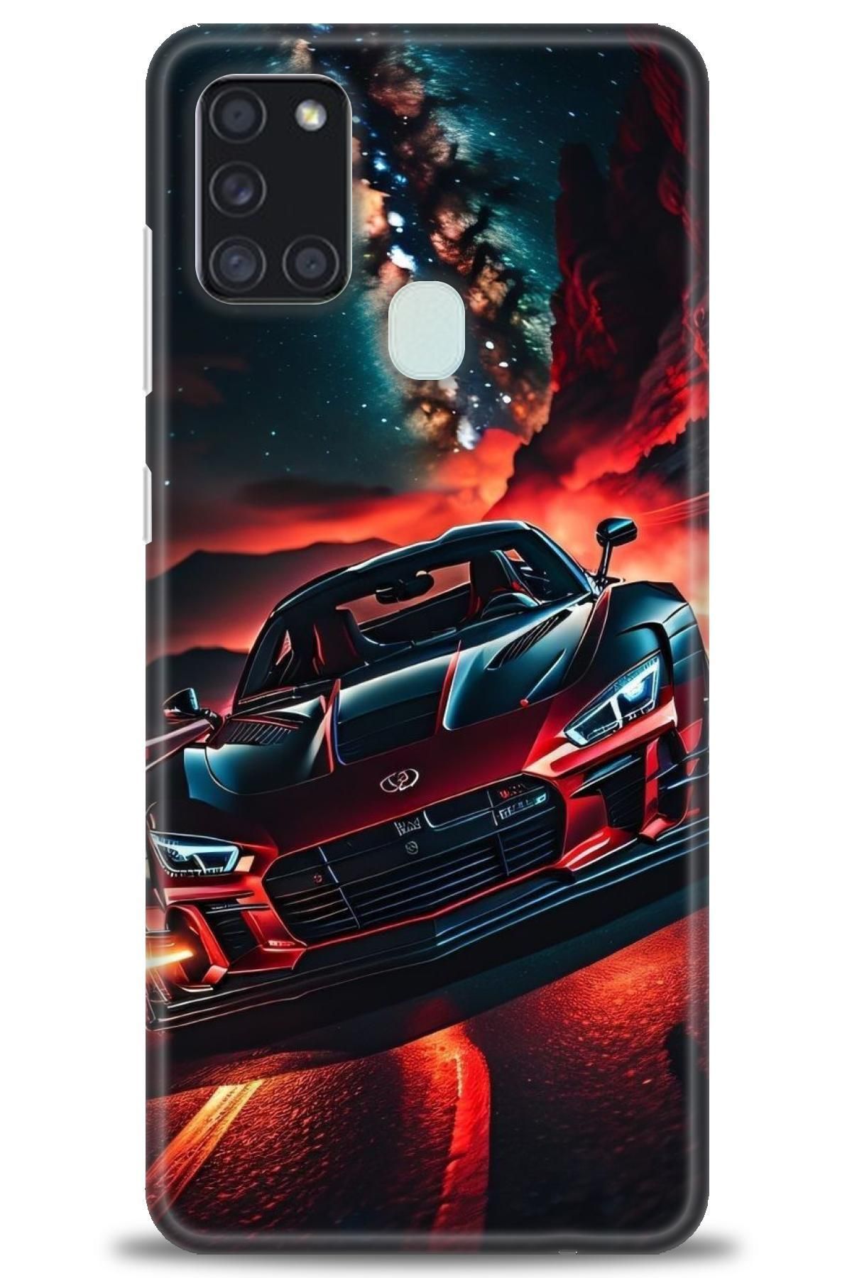 CooperTech Samsung Galaxy A21S İle Uyumlu HD Baskılı Desenli Silikon Kılıf - 858