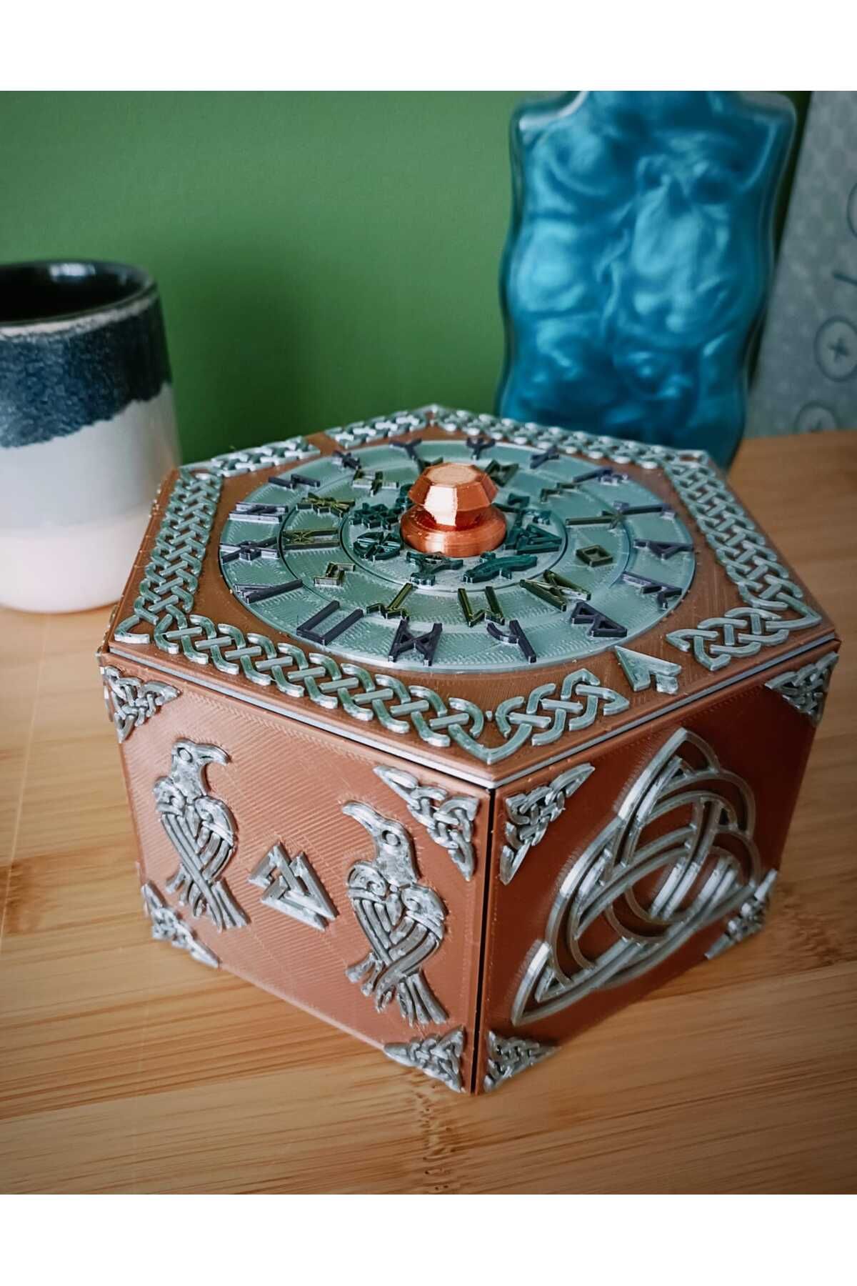 Vision Craft Konsantrik Kombinasyon Bulmaca Kutusu - Viking Stili