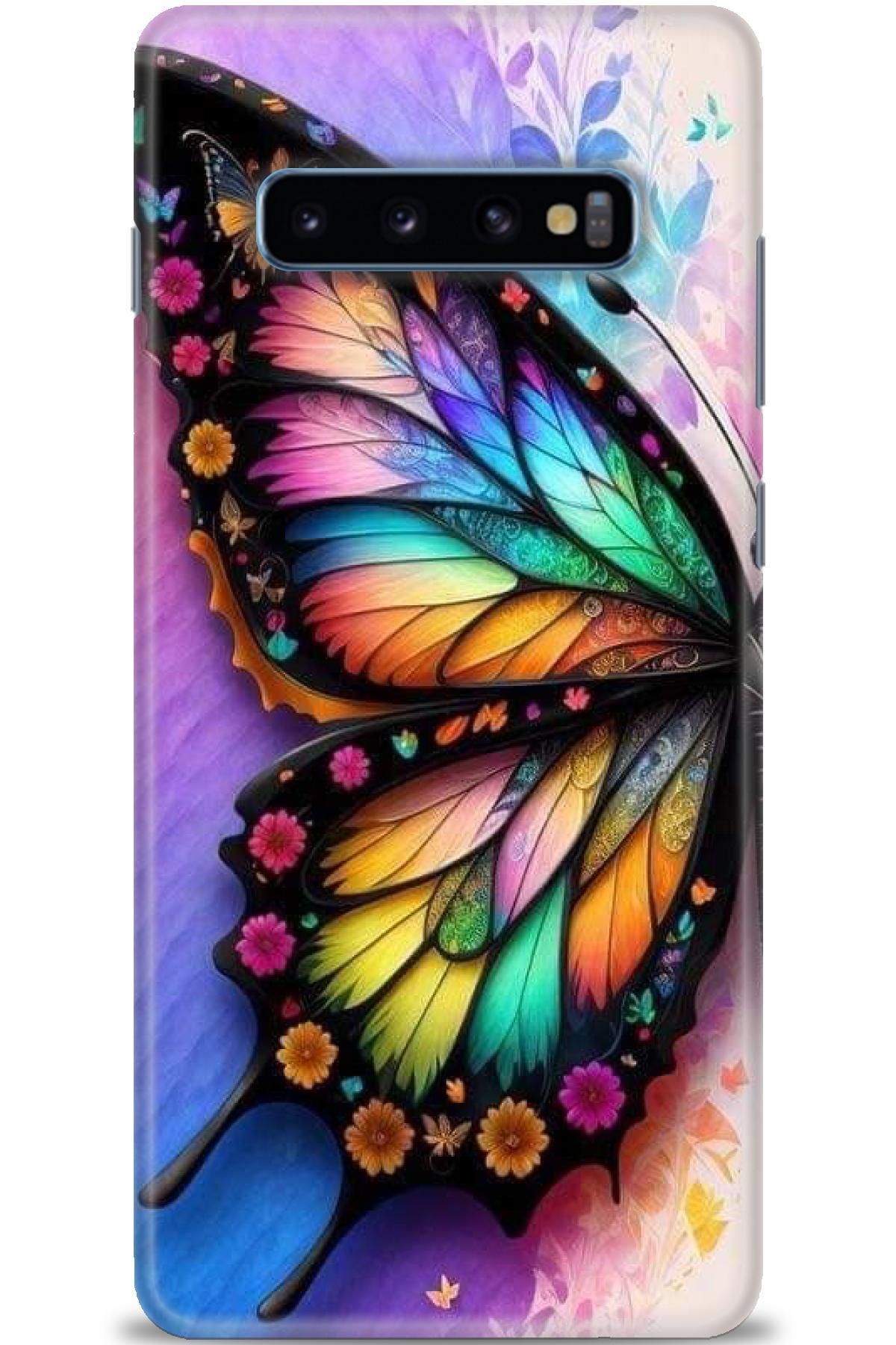 CooperTech Samsung Galaxy S10 Plus İle Uyumlu HD Baskılı Desenli Silikon Kılıf - 182