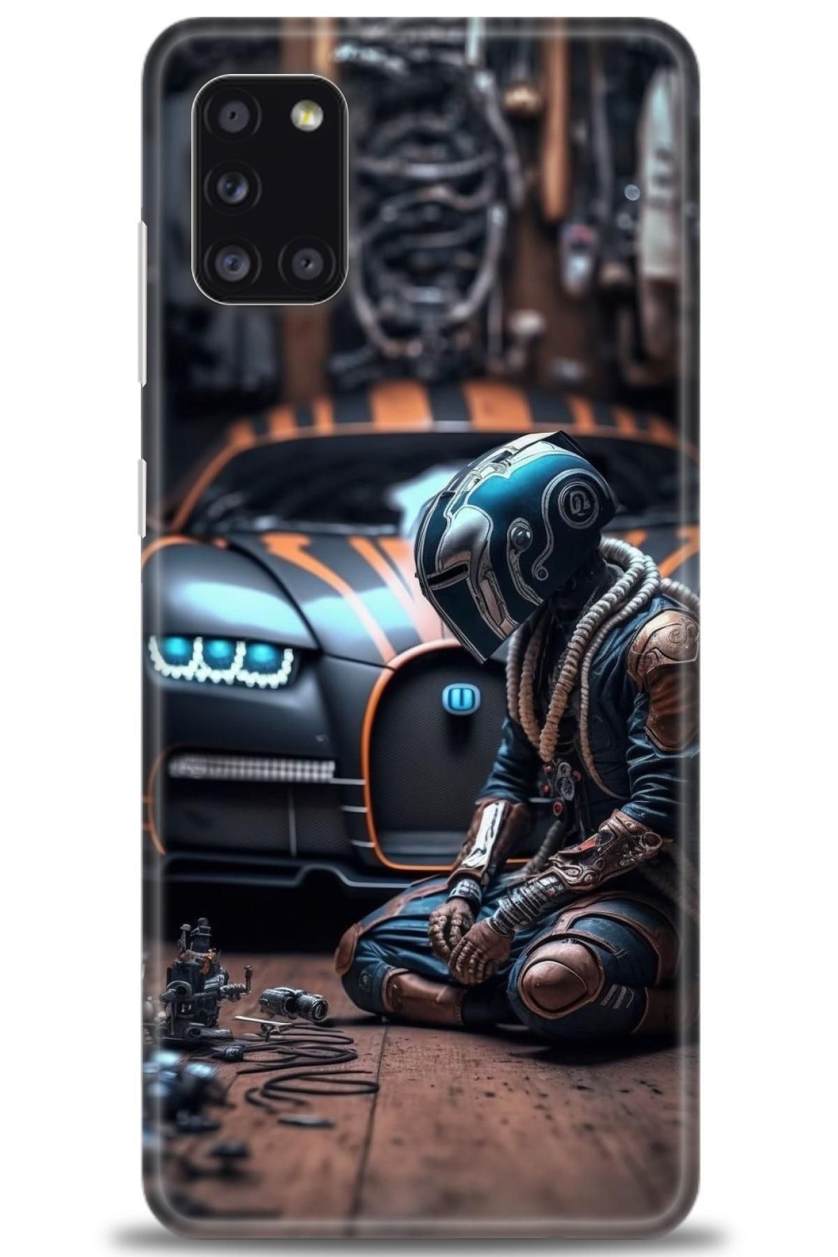 CooperTech Samsung Galaxy A31 İle Uyumlu HD Baskılı Desenli Silikon Kılıf - 984