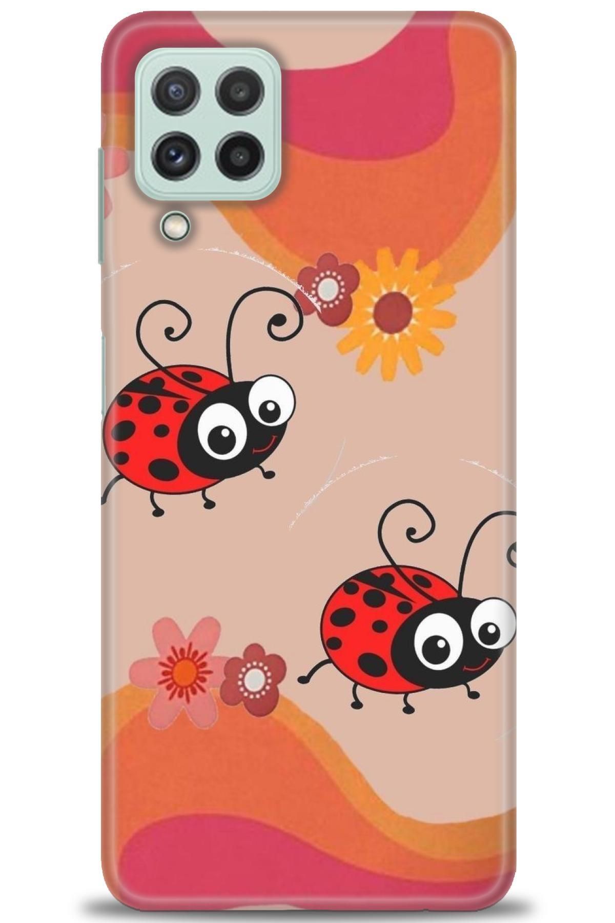 CooperTech Samsung Galaxy M22 İle Uyumlu HD Baskılı Desenli Silikon Kılıf - 605