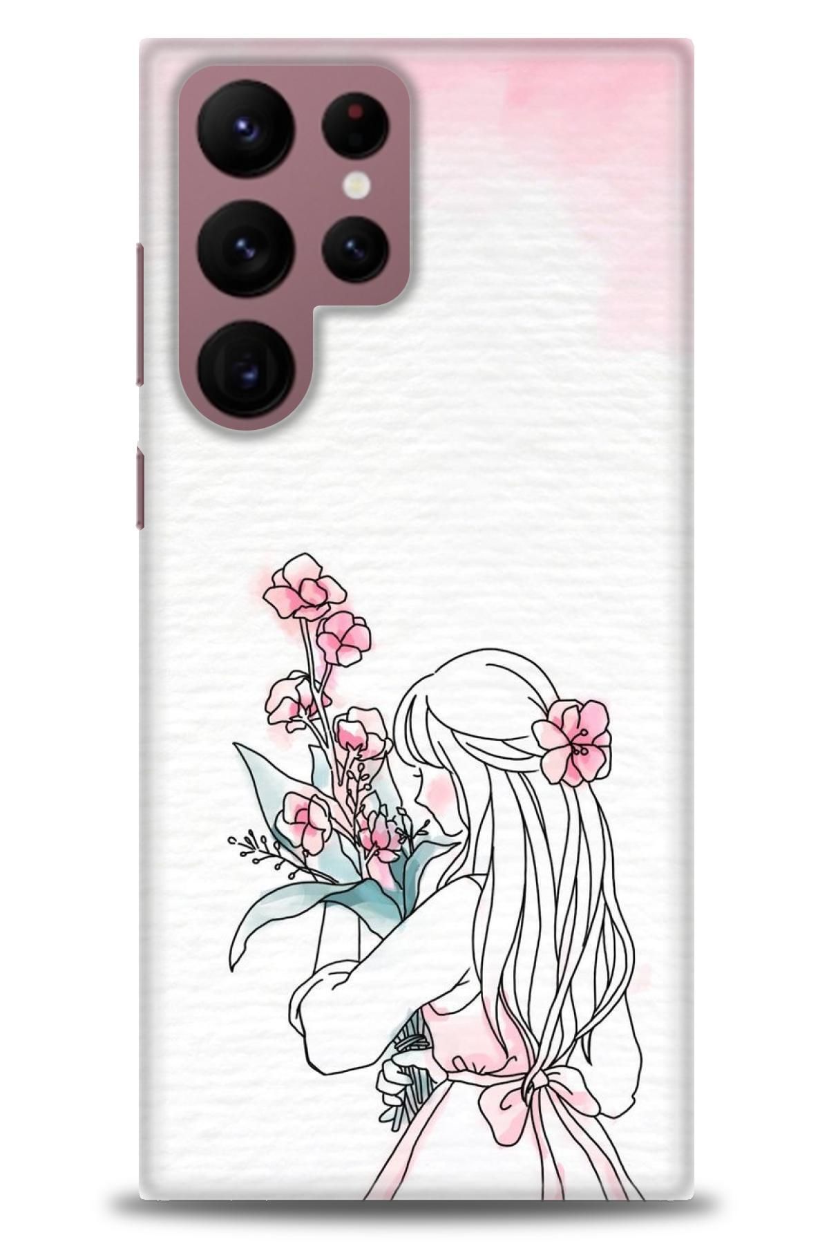 CooperTech Samsung Galaxy S22 Ultra İle Uyumlu HD Baskılı Desenli Silikon Kılıf - 759