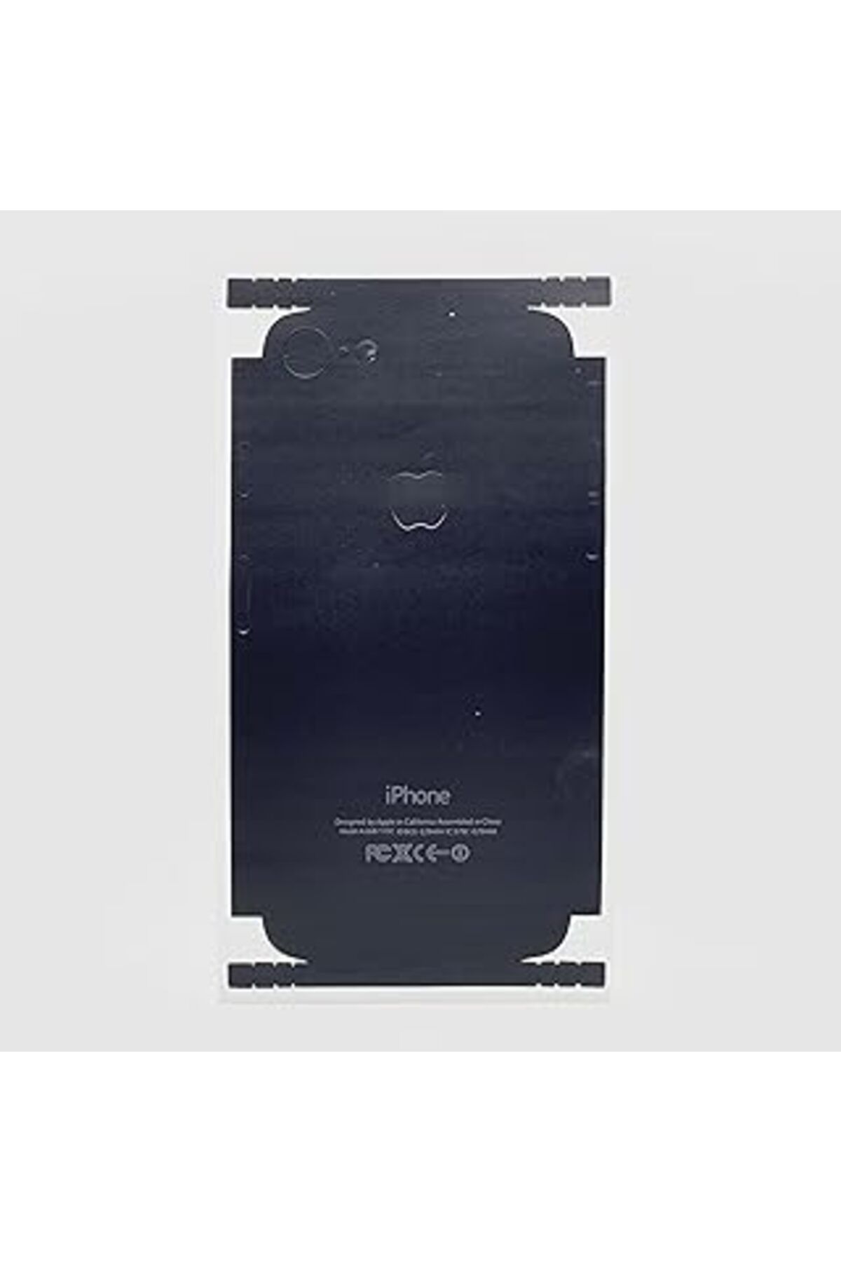 Qedii Ehr. Iphone 8 Uyumlu Tam Koruma Çizilmez 3M Full Body Kaplama (Siyah)
