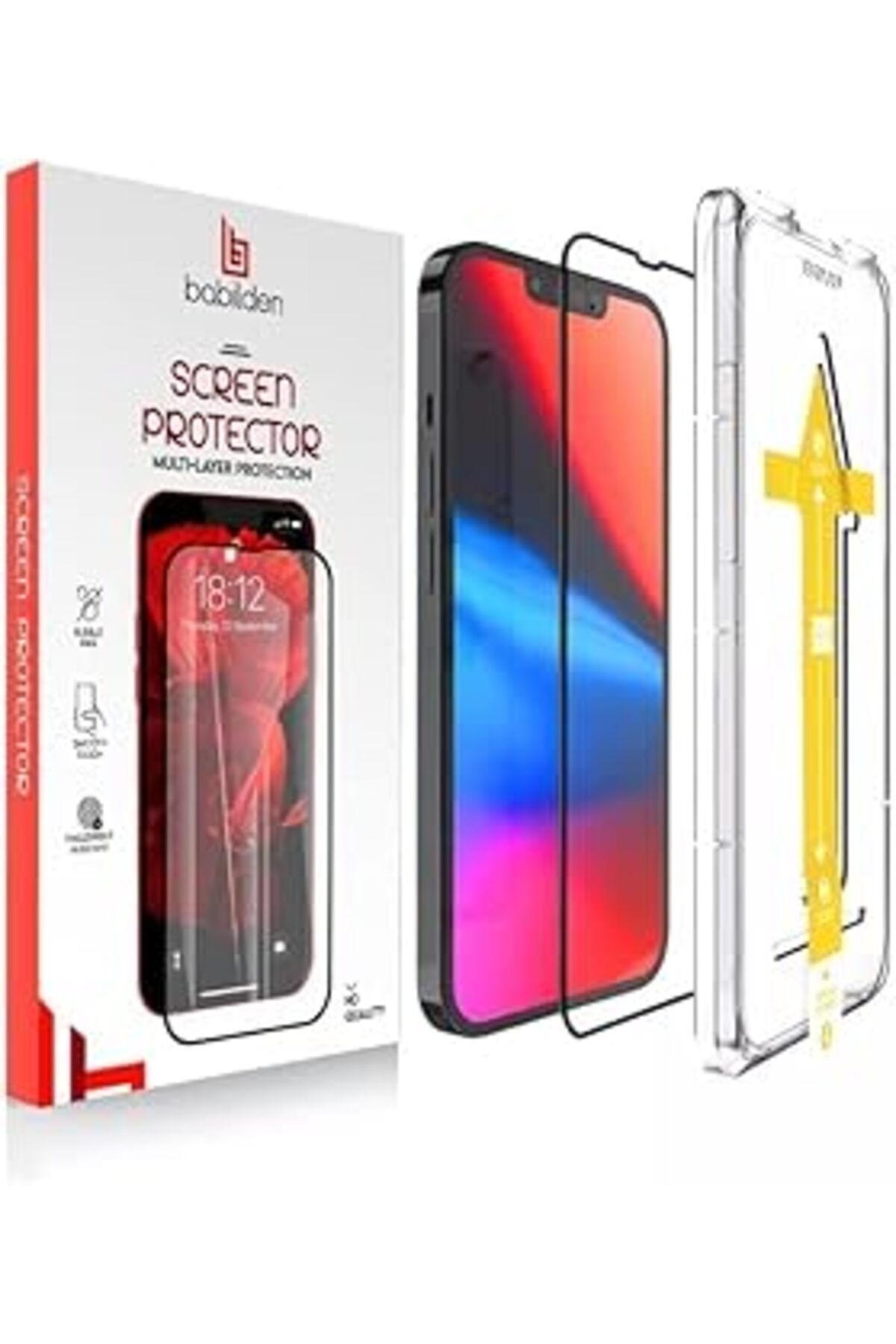 Qedii Babilden Apple Iphone 14 Pro Için Tasarlanmış Kolay Kurulum Uçtan Kenara Kapsama Tam Koruma Dayanı