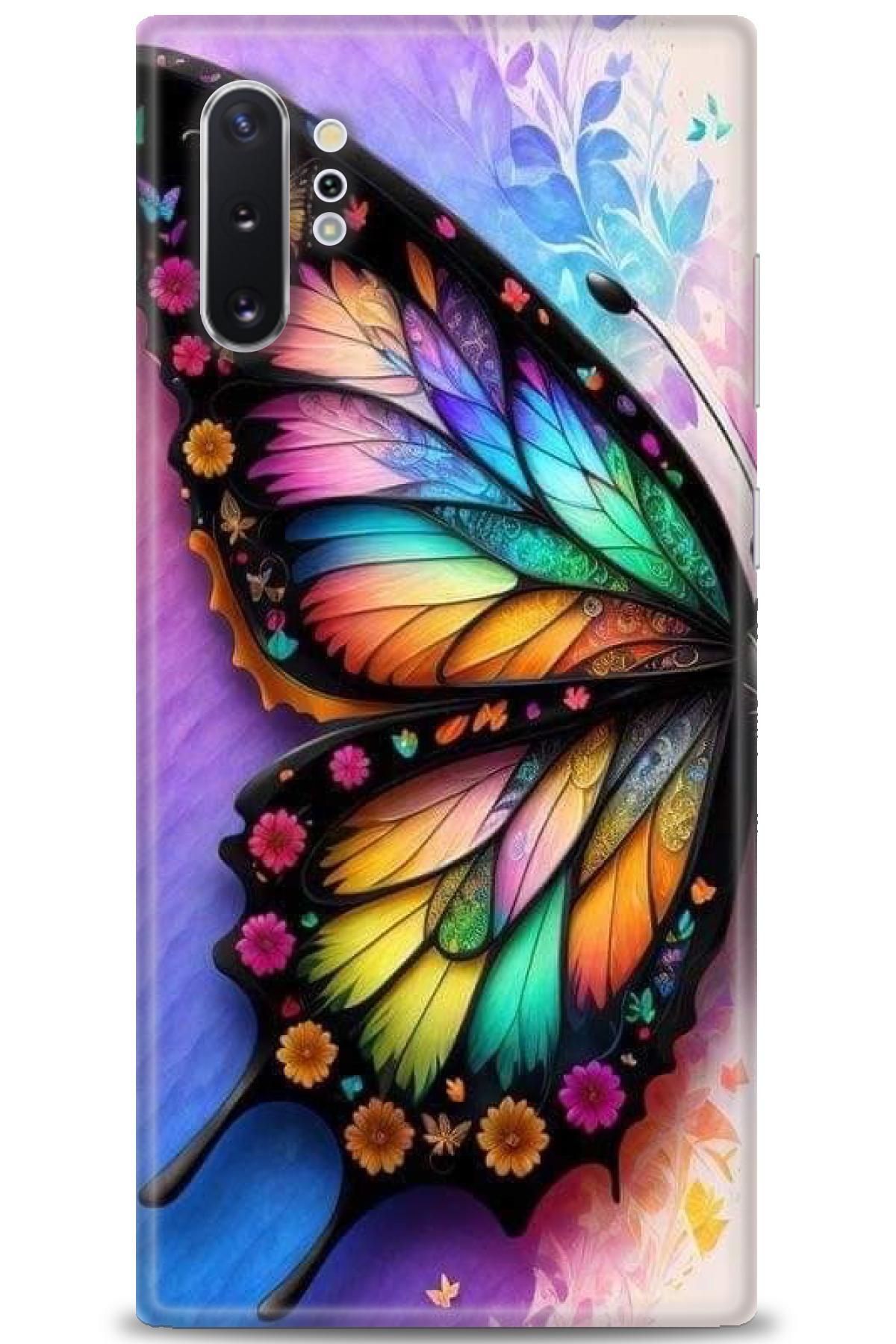 CooperTech Samsung Galaxy Note 10 Plus İle Uyumlu HD Baskılı Desenli Silikon Kılıf - 182