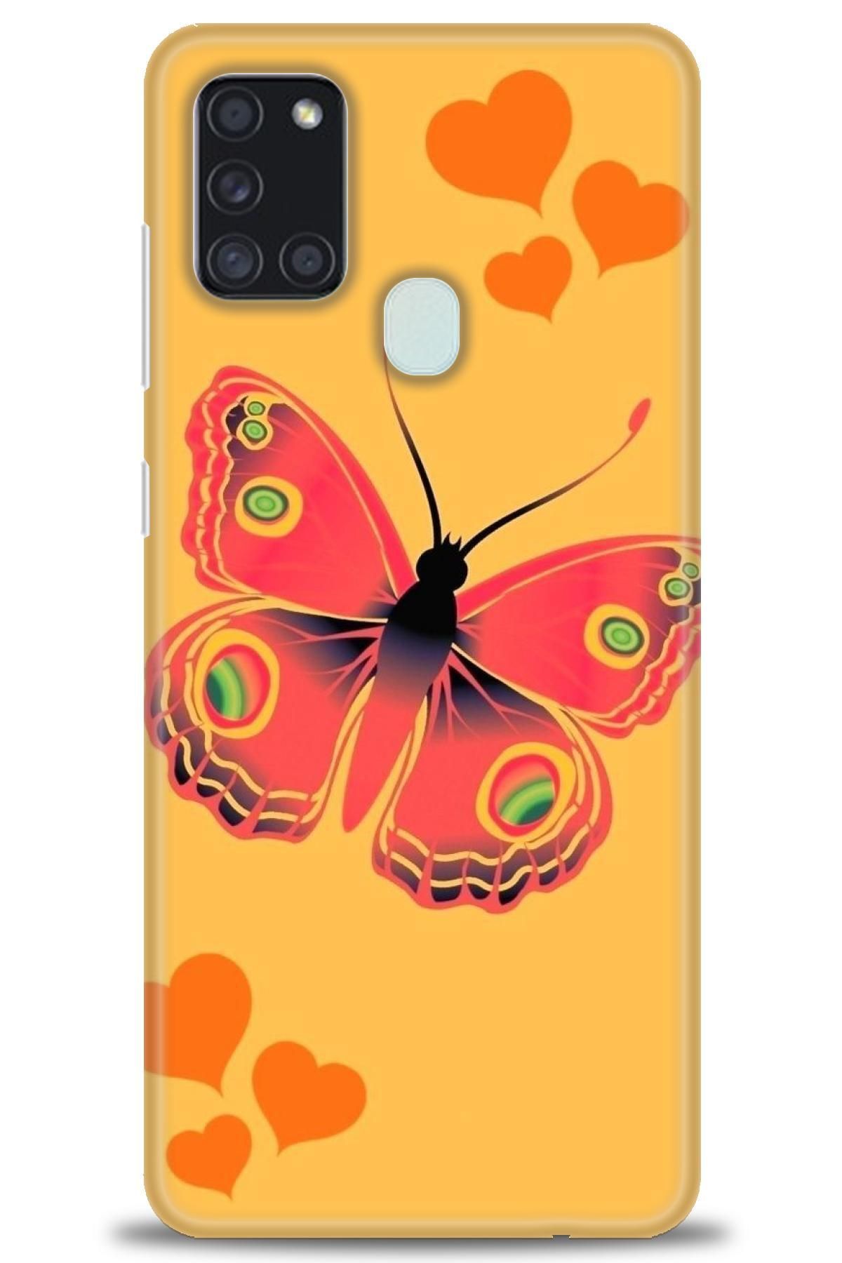 CooperTech Samsung Galaxy A21S İle Uyumlu HD Baskılı Desenli Silikon Kılıf - 119