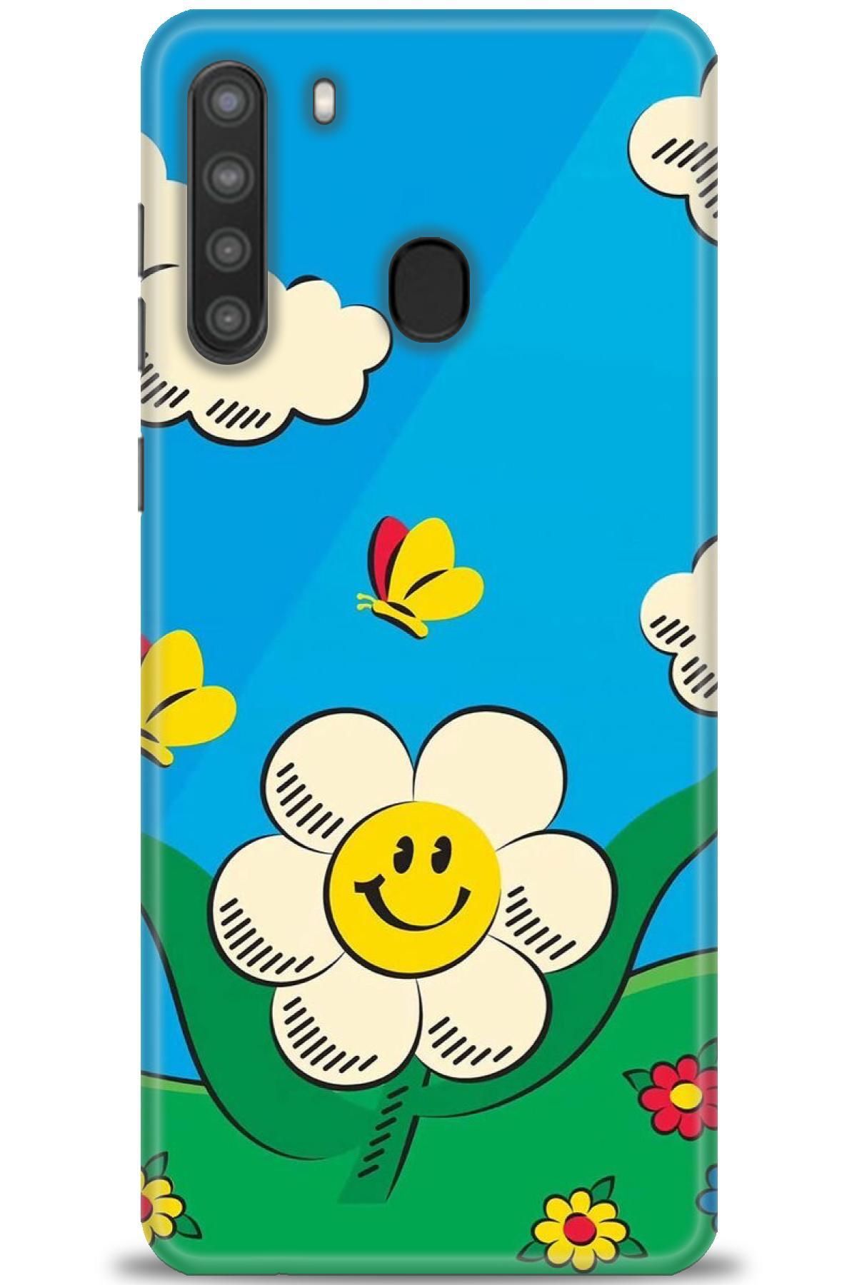 CooperTech Samsung Galaxy A21 İle Uyumlu HD Baskılı Desenli Silikon Kılıf - 317