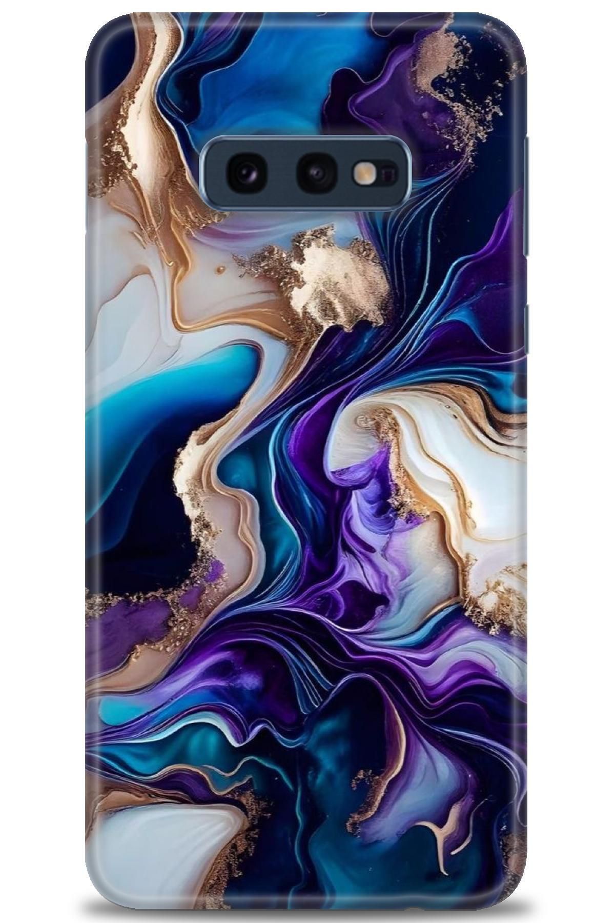 CooperTech Samsung Galaxy S10E İle Uyumlu HD Baskılı Desenli Silikon Kılıf - 48