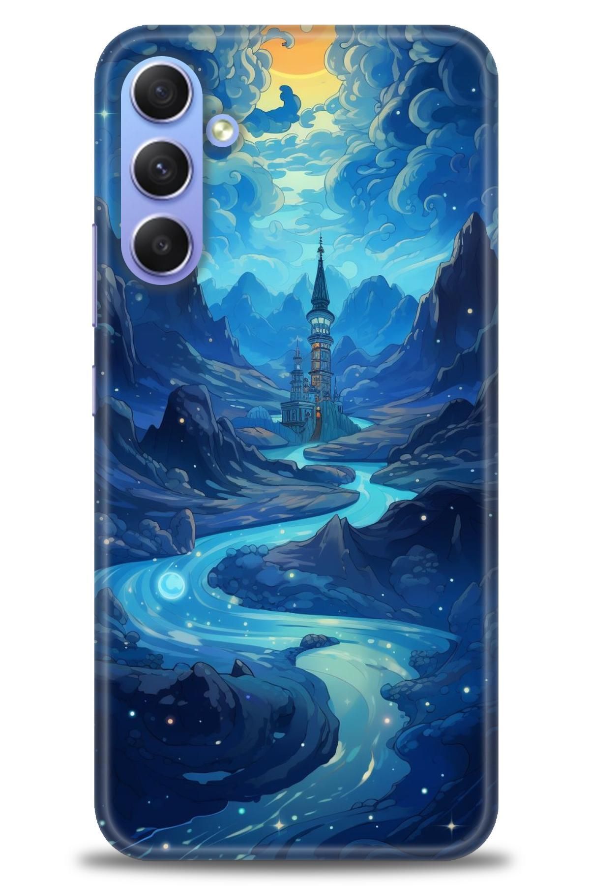CooperTech Samsung Galaxy A34 İle Uyumlu HD Baskılı Desenli Silikon Kılıf - 218