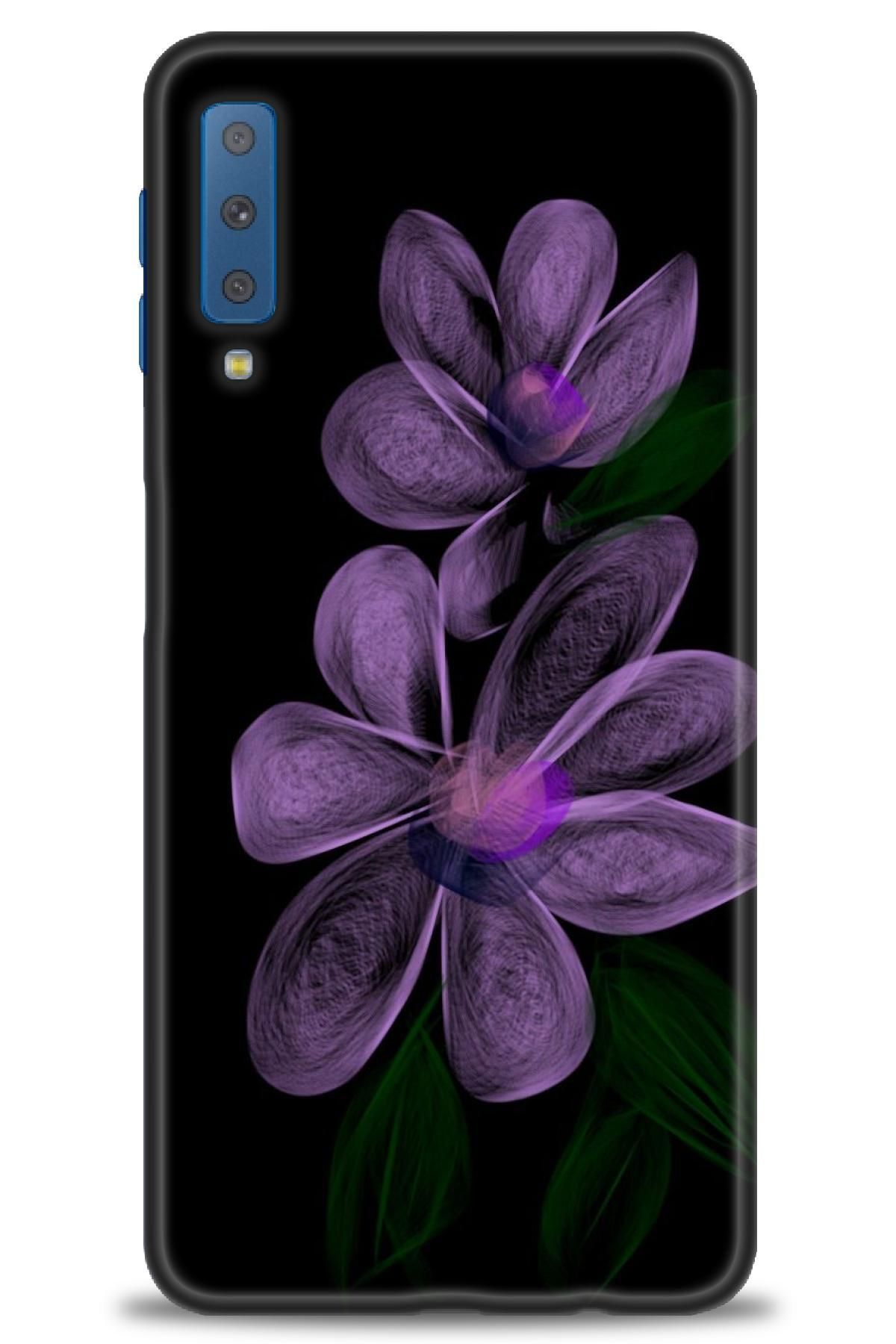 CooperTech Samsung Galaxy A7 2018 İle Uyumlu HD Baskılı Desenli Silikon Kılıf - 542