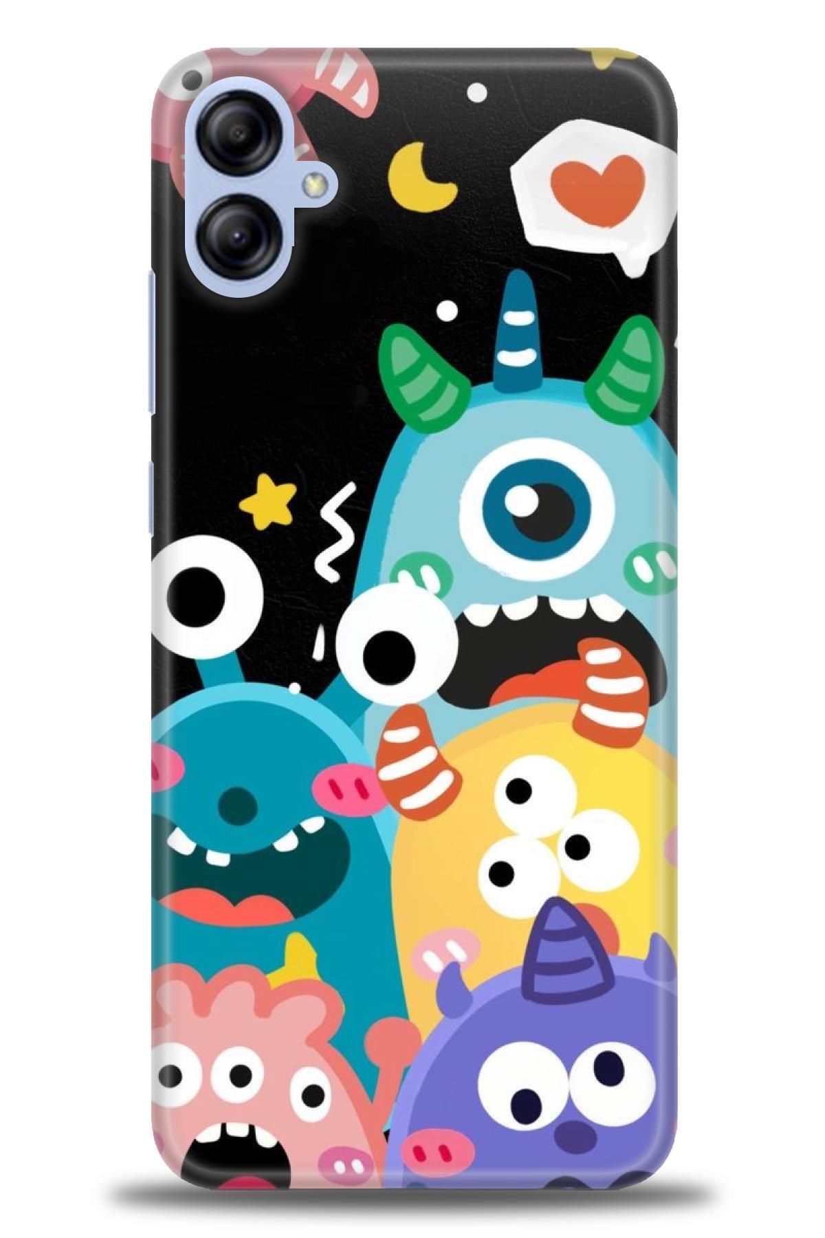 CooperTech Samsung Galaxy A04E İle Uyumlu HD Baskılı Desenli Silikon Kılıf - 876