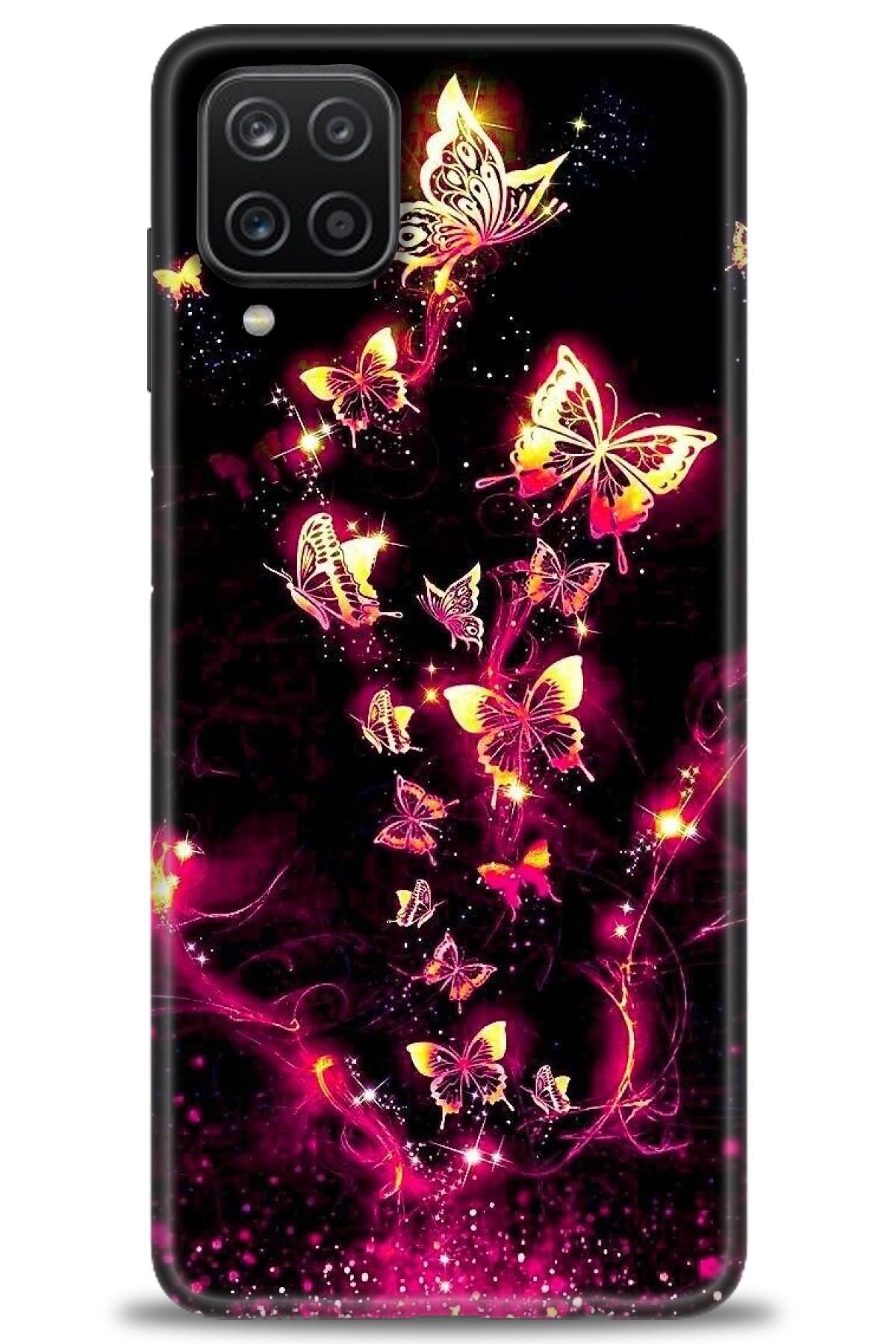 CooperTech Samsung Galaxy A12 İle Uyumlu HD Baskılı Desenli Silikon Kılıf - 614
